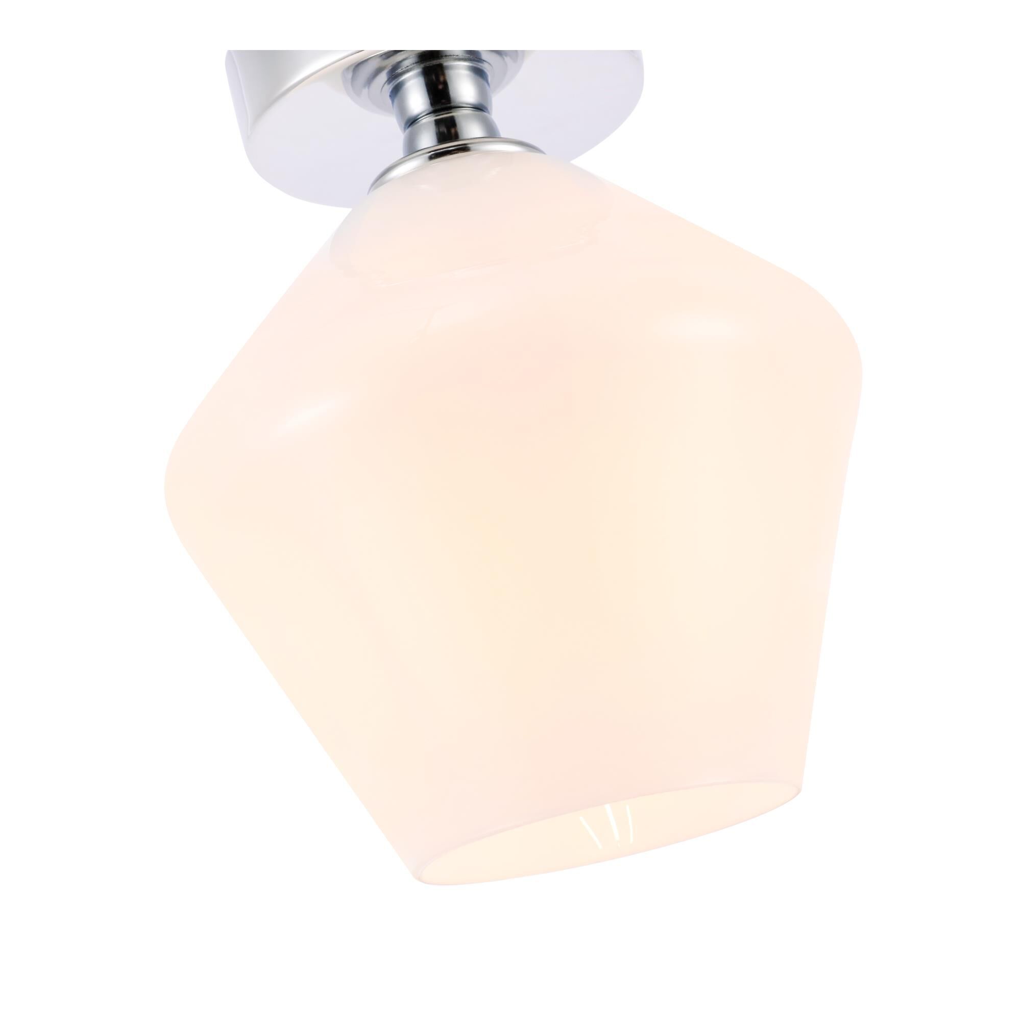 Gene 8 Inch Semi Flush Mount by Elegant Lighting