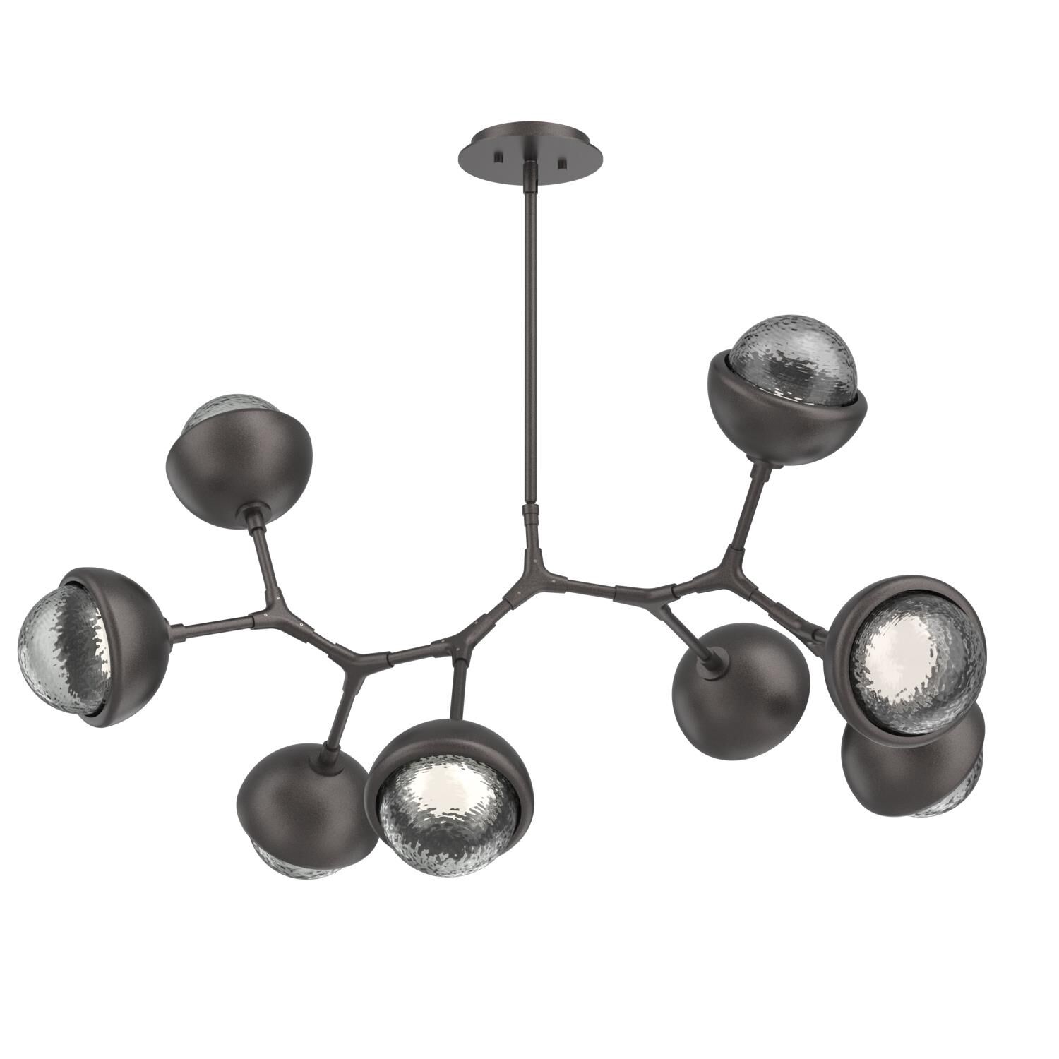 Shown in Graphite finish and Smoke glass and Metal Shade Matching Finish accent