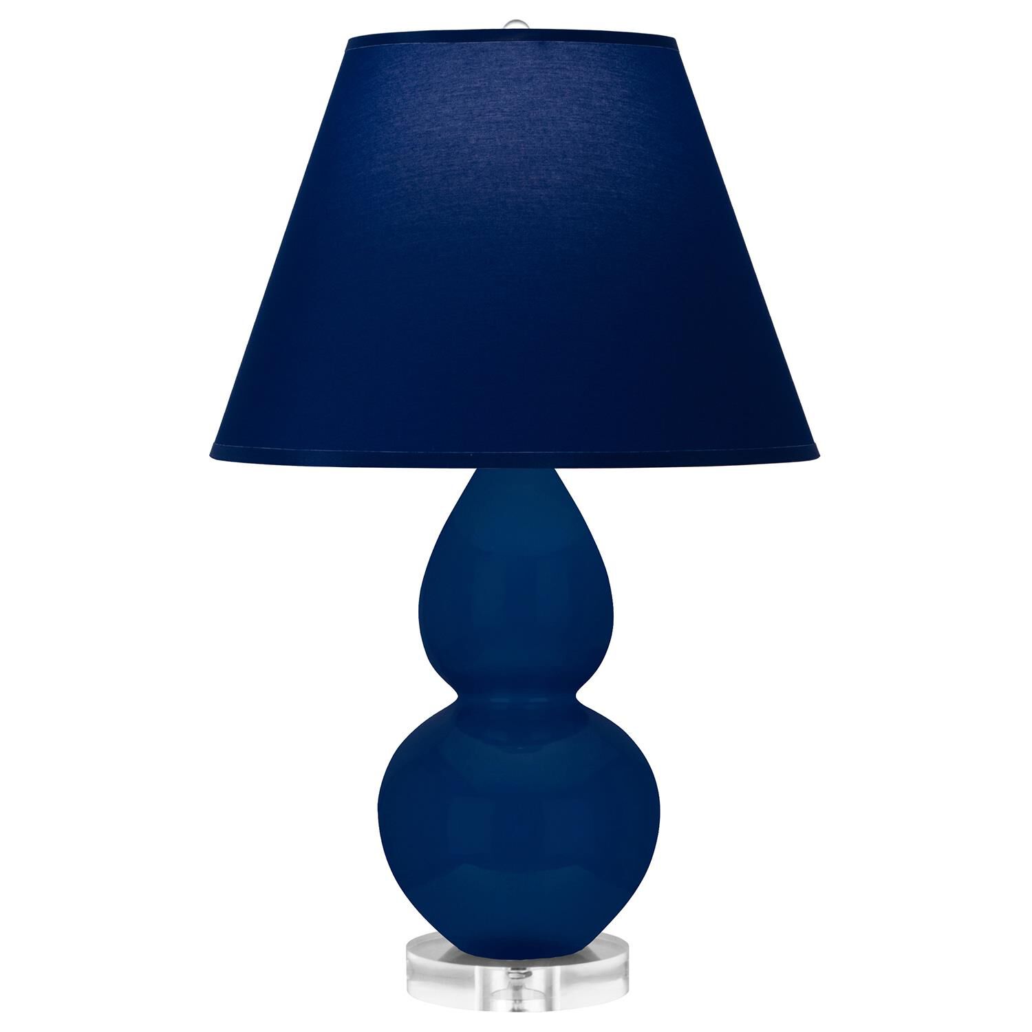 Shown in Cobalt finish and Navy and Gray shade and Lucite accent