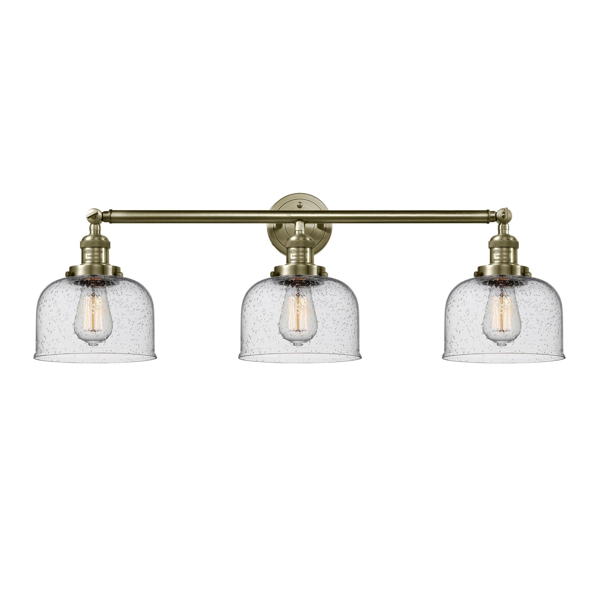 Bruno Marashlian Large Bell 32 Inch 3 Light Bath Vanity Light by Innovations Lighting