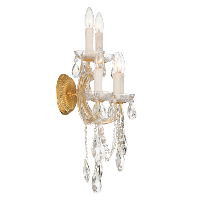 Maria Theresa 22 Inch 5 Light Wall Sconce by Crystorama