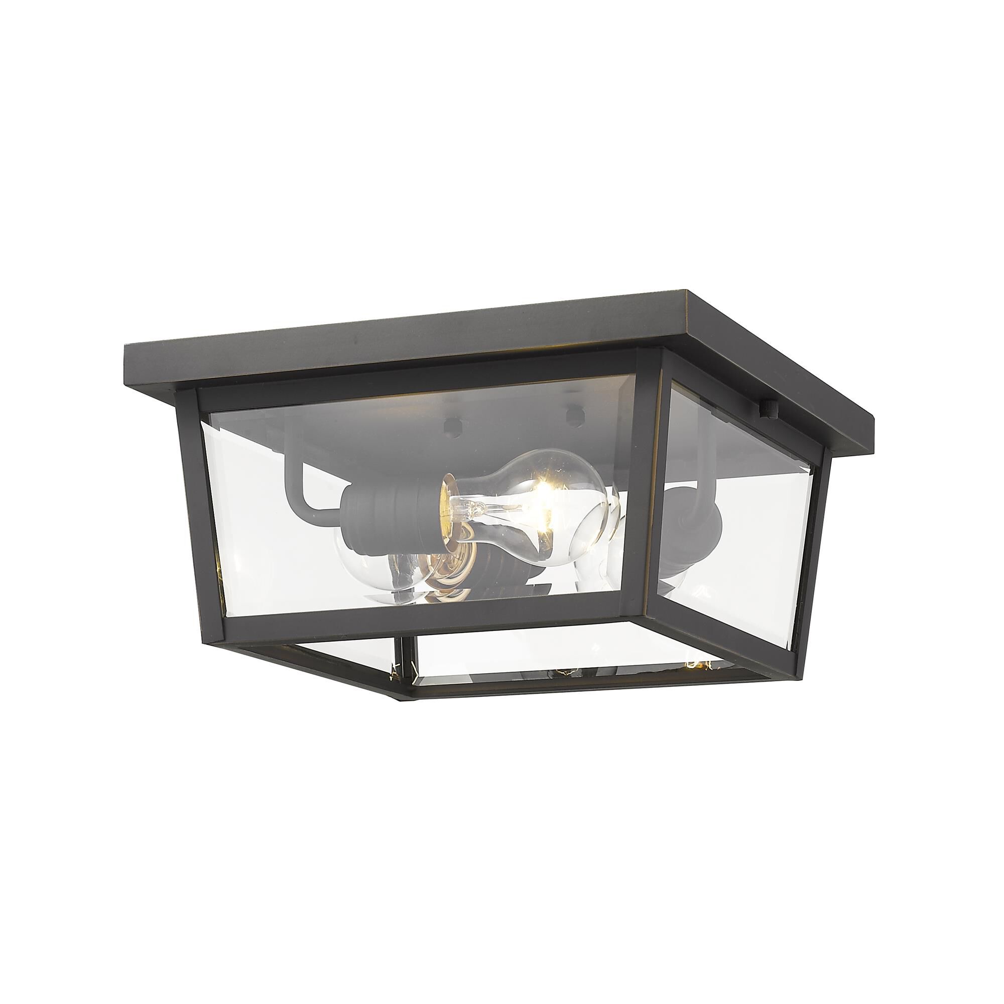 Shown in Oil Rubbed Bronze finish and Glass shade