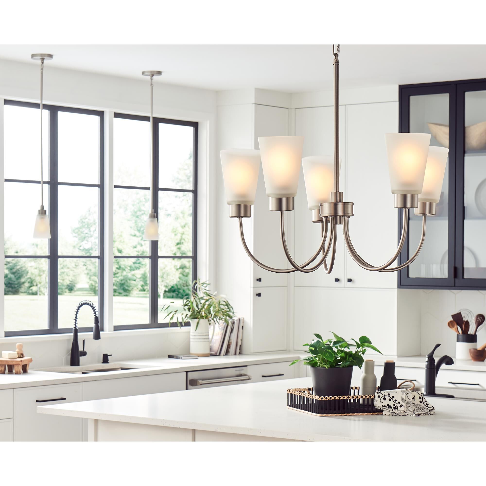 Erma 24 Inch 5 Light Mini Chandelier by Kichler Lighting