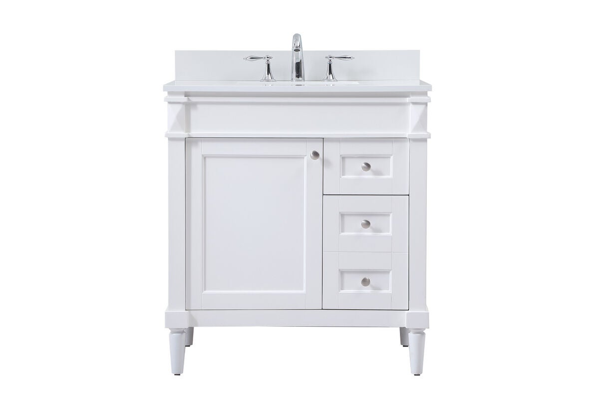 Shown in White finish