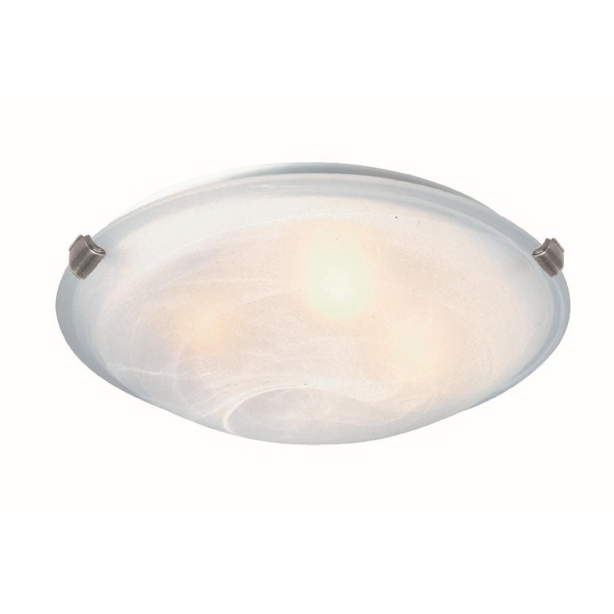 Shown in Brushed Nickel finish and Semi-Clear White glass