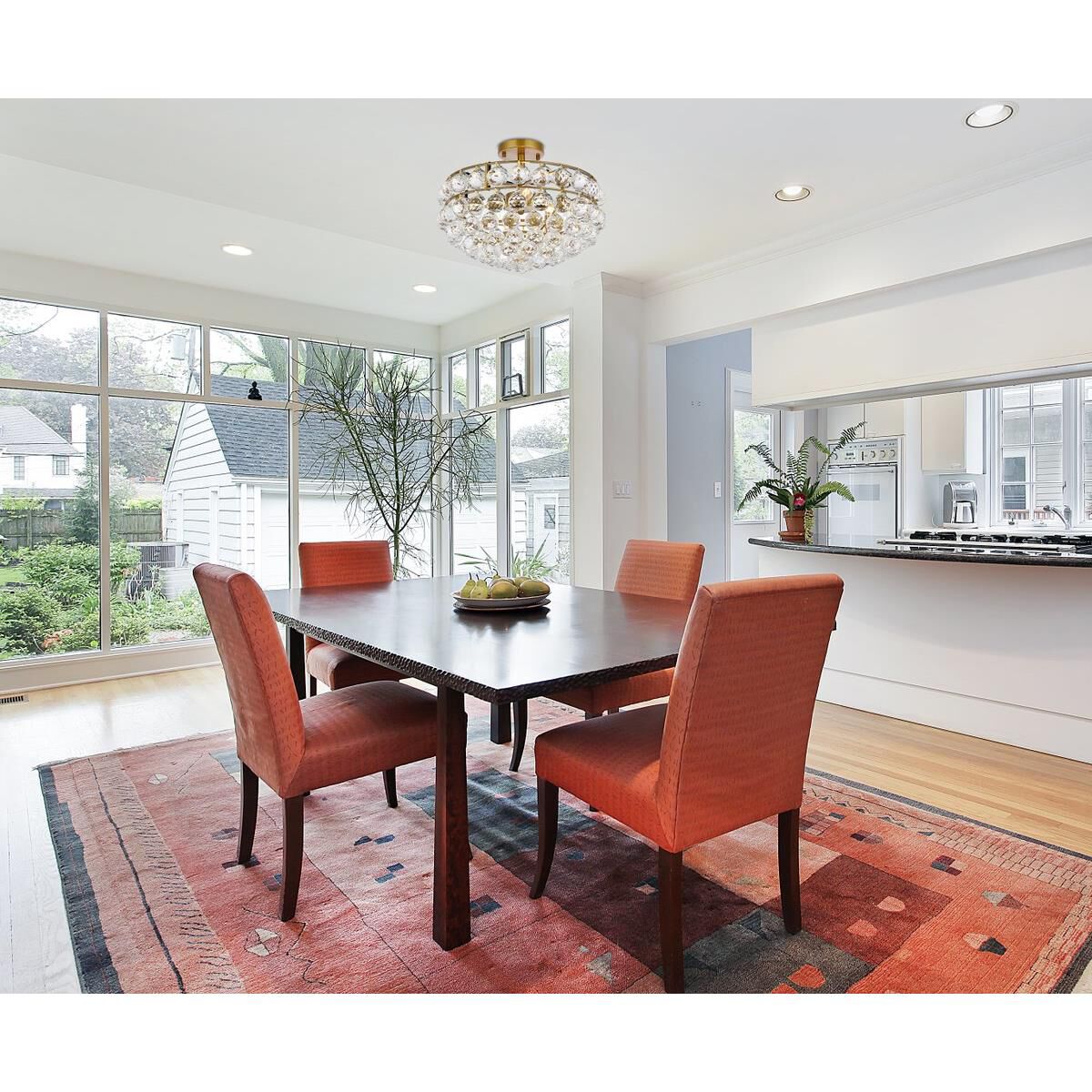 Shown in Brass finish and Royal Cut Clear crystal