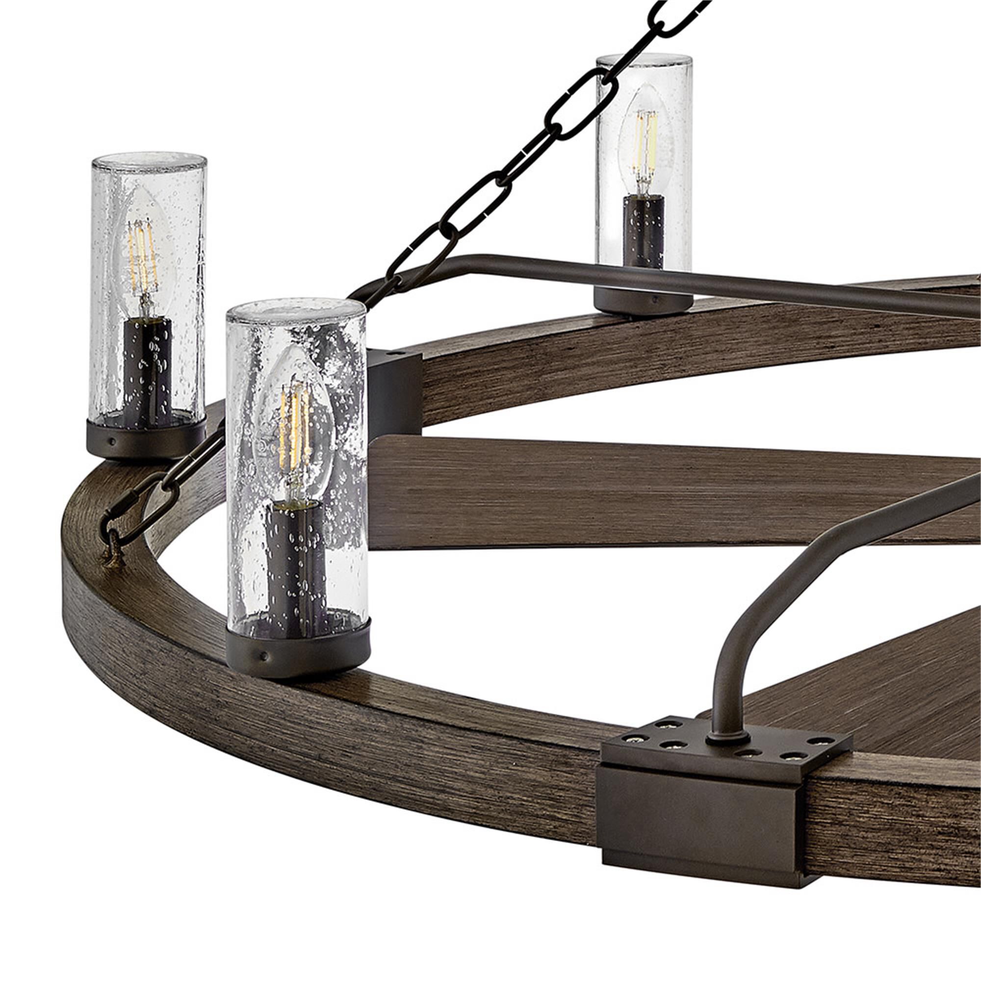 Sawyer 44 Inch Chandelier Ceiling Fan with Light Kit,