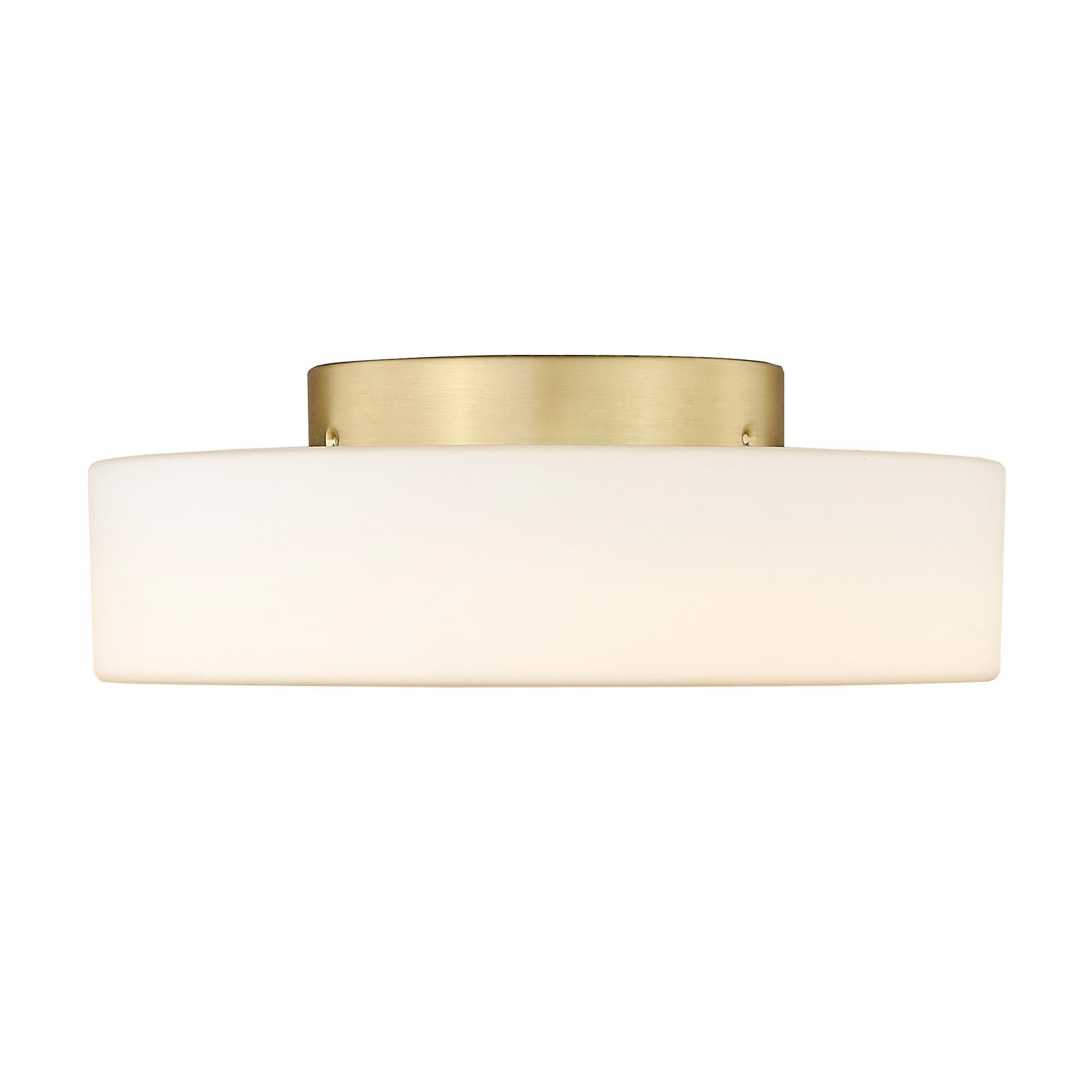 Toli 12 Inch 1 Light LED Flush Mount by Golden Lighting