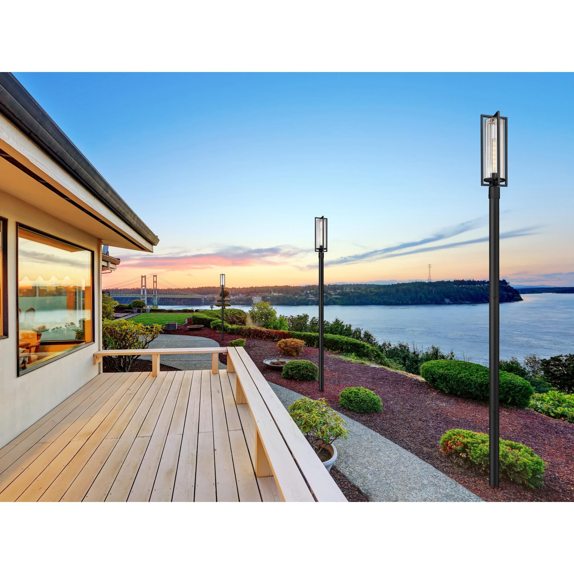 Aura 120 Inch Outdoor Post Lamp by Z Lite