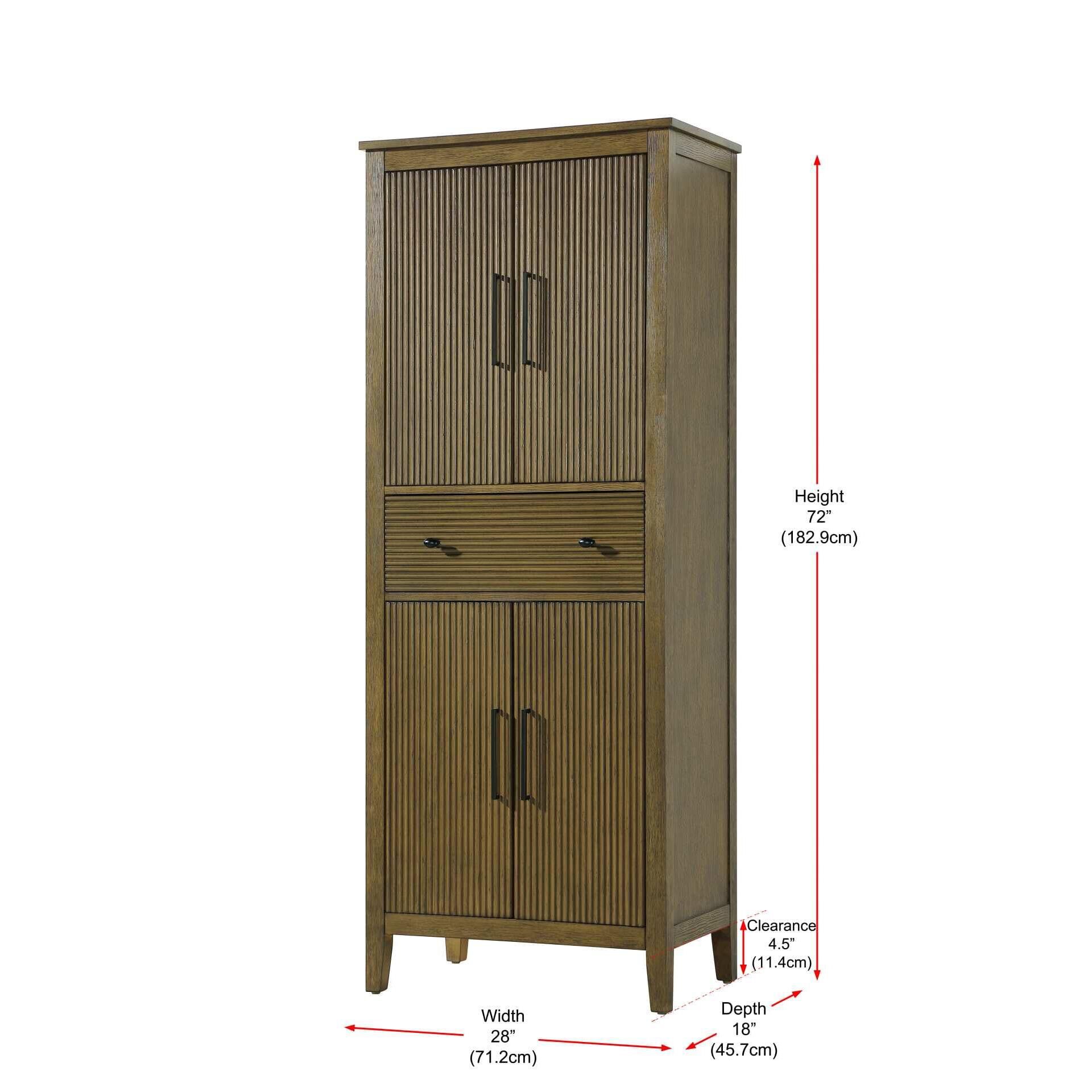 Blakely 72 Inch Storage Cabinet by Elegant Decor