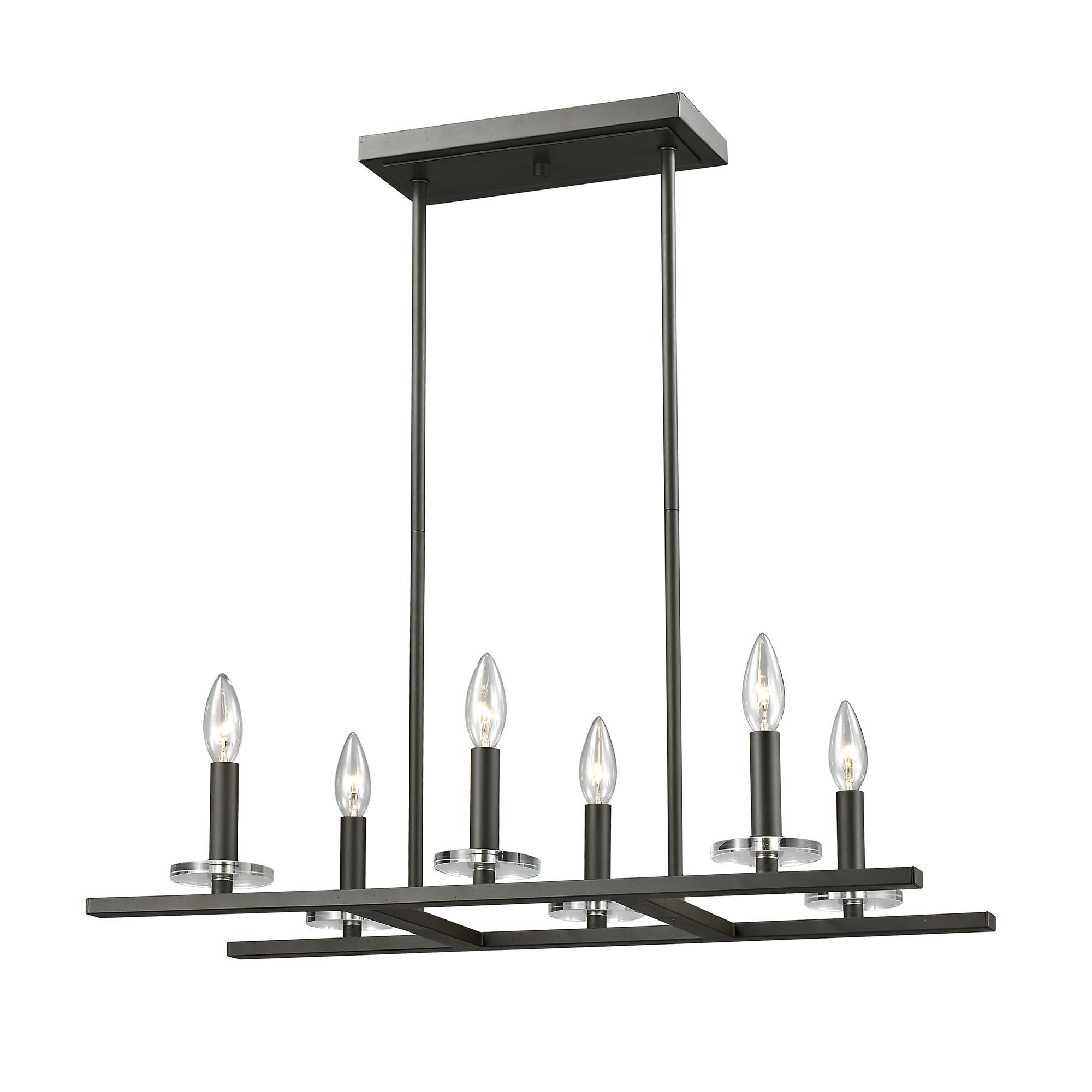 Verona 26 Inch 6 Light Linear Suspension Light by Z-Lite