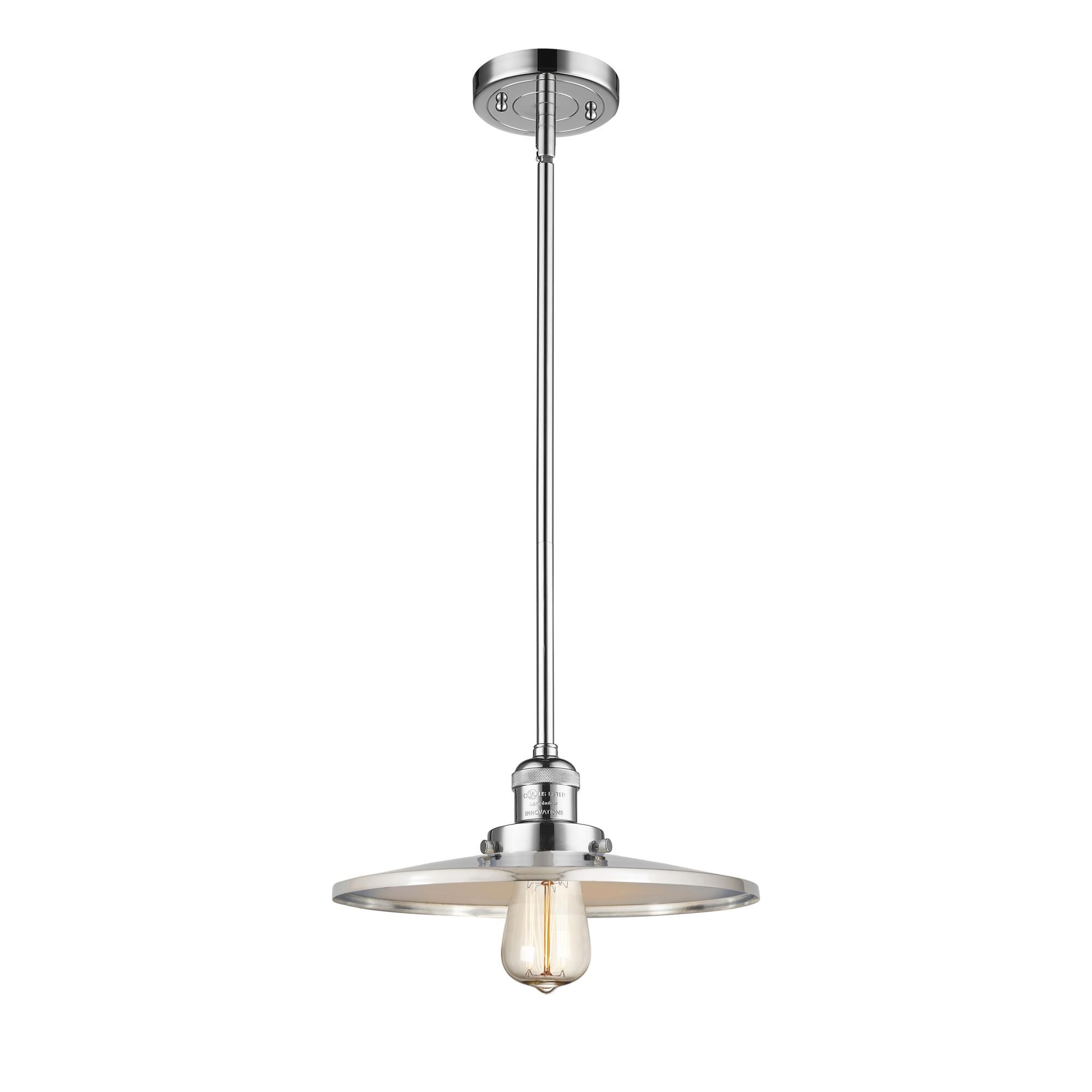 Shown in Polished Chrome finish and Polished Chrome shade