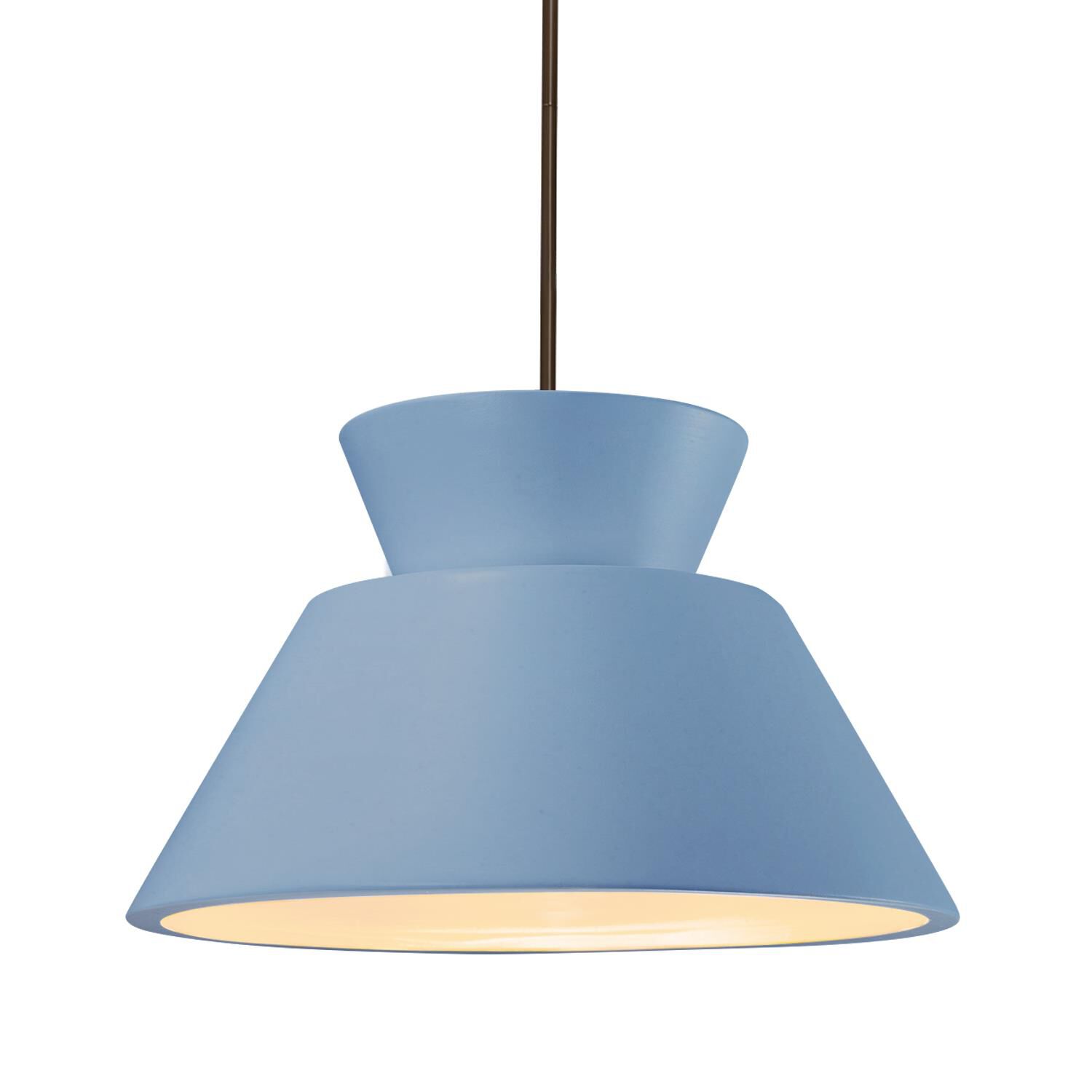 Shown in Dark Bronze finish and Sky Blue shade