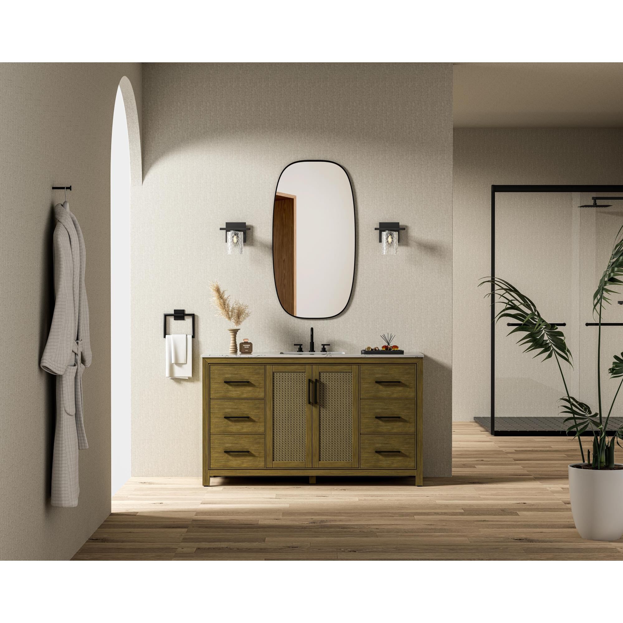 Alina 60 Inch Bath Vanity by Elegant Dcor