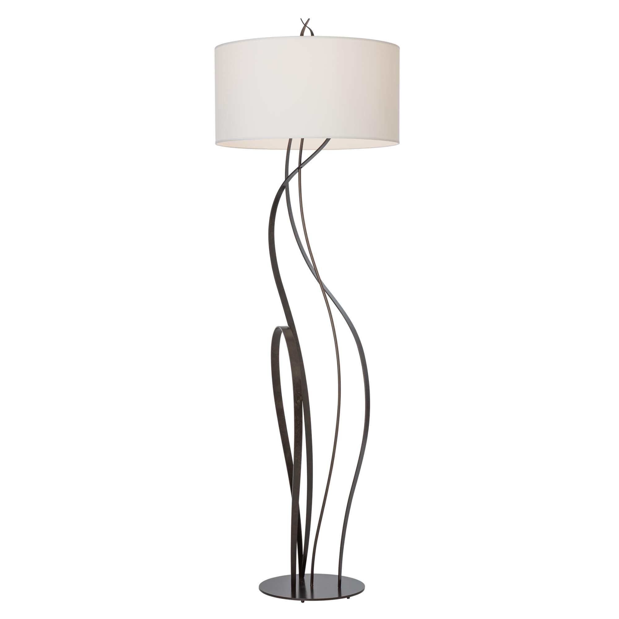 Shown in Dark Smoke finish and White shade