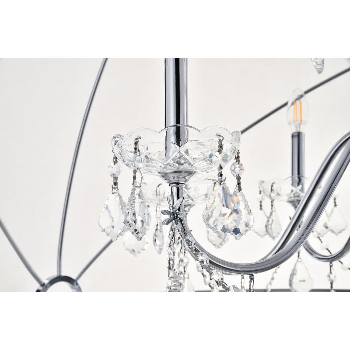 Shown in Chrome finish and Clear Royal Cut crystal