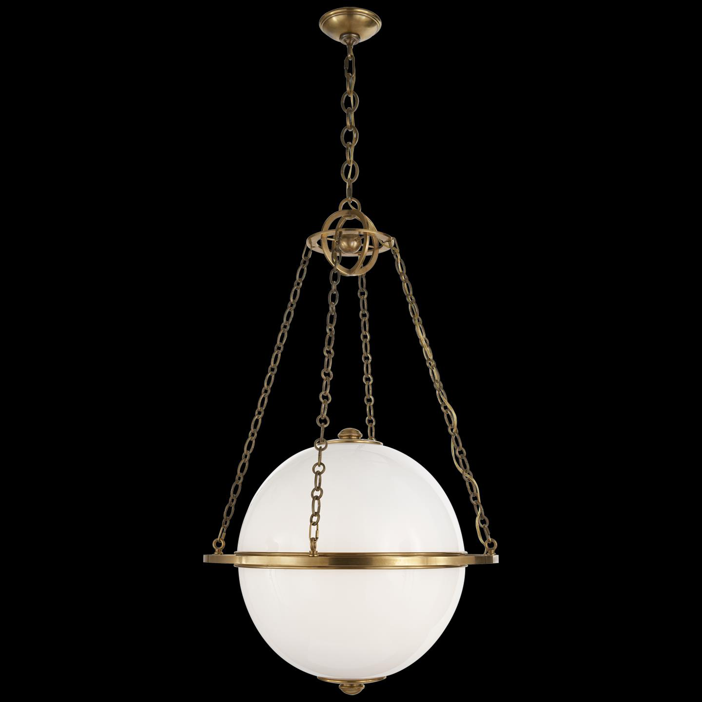 Chapman & Myers Modern Globe 24 Inch Large Pendant by Visual Comfort Signature Collection