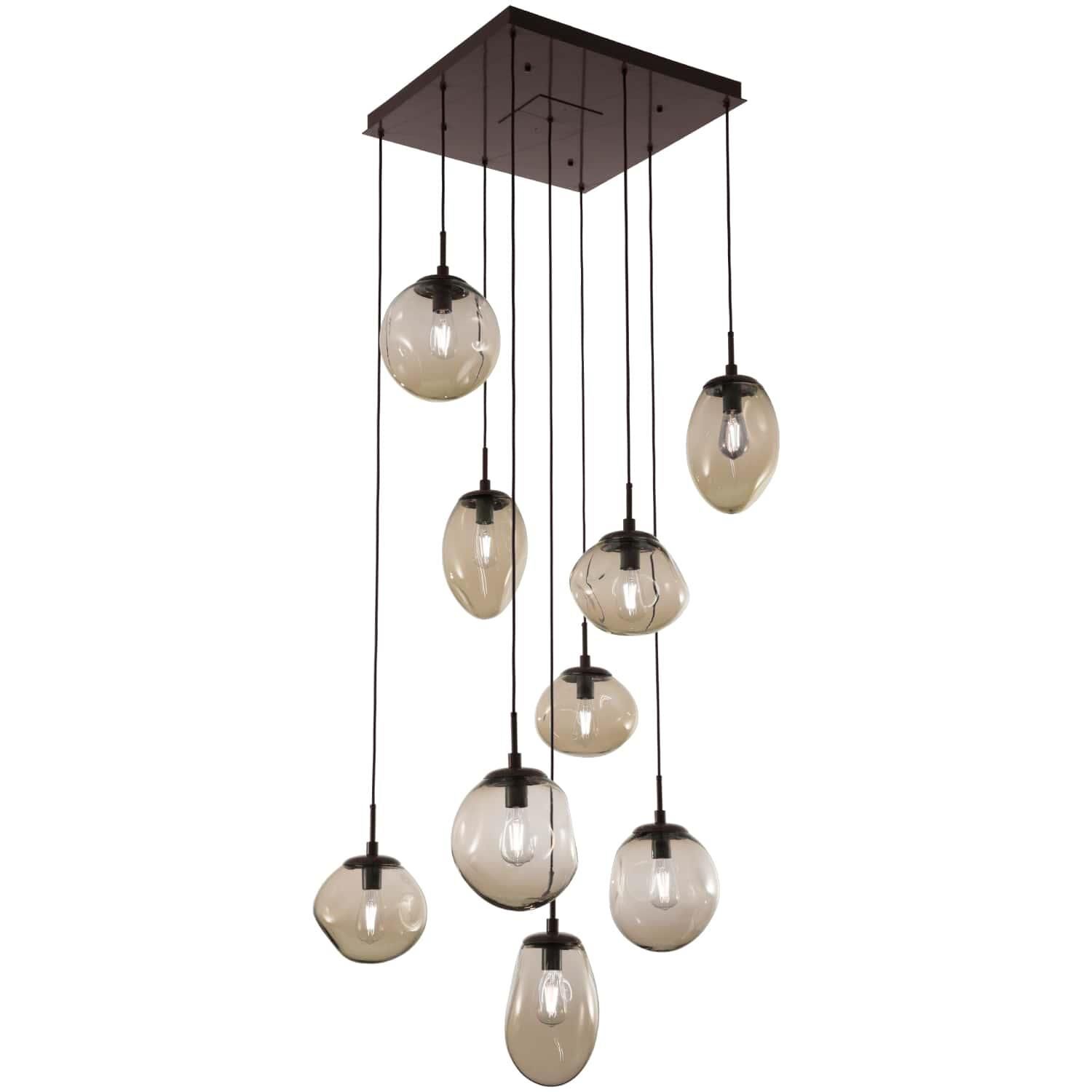 Levi Wilson Nebula 32 Inch 9 Light Multi Light Pendant by Hammerton Studio