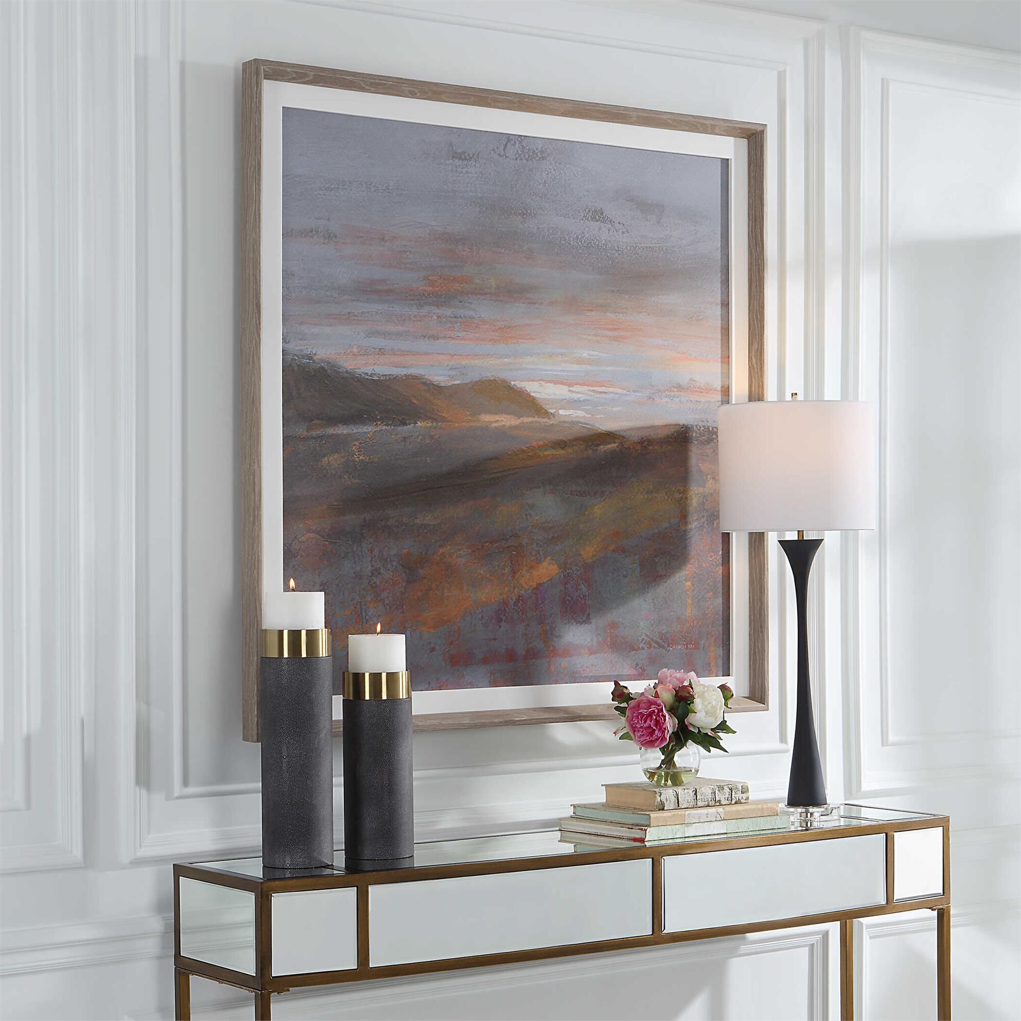Dawn On The Hills Framed Print Print by Uttermost