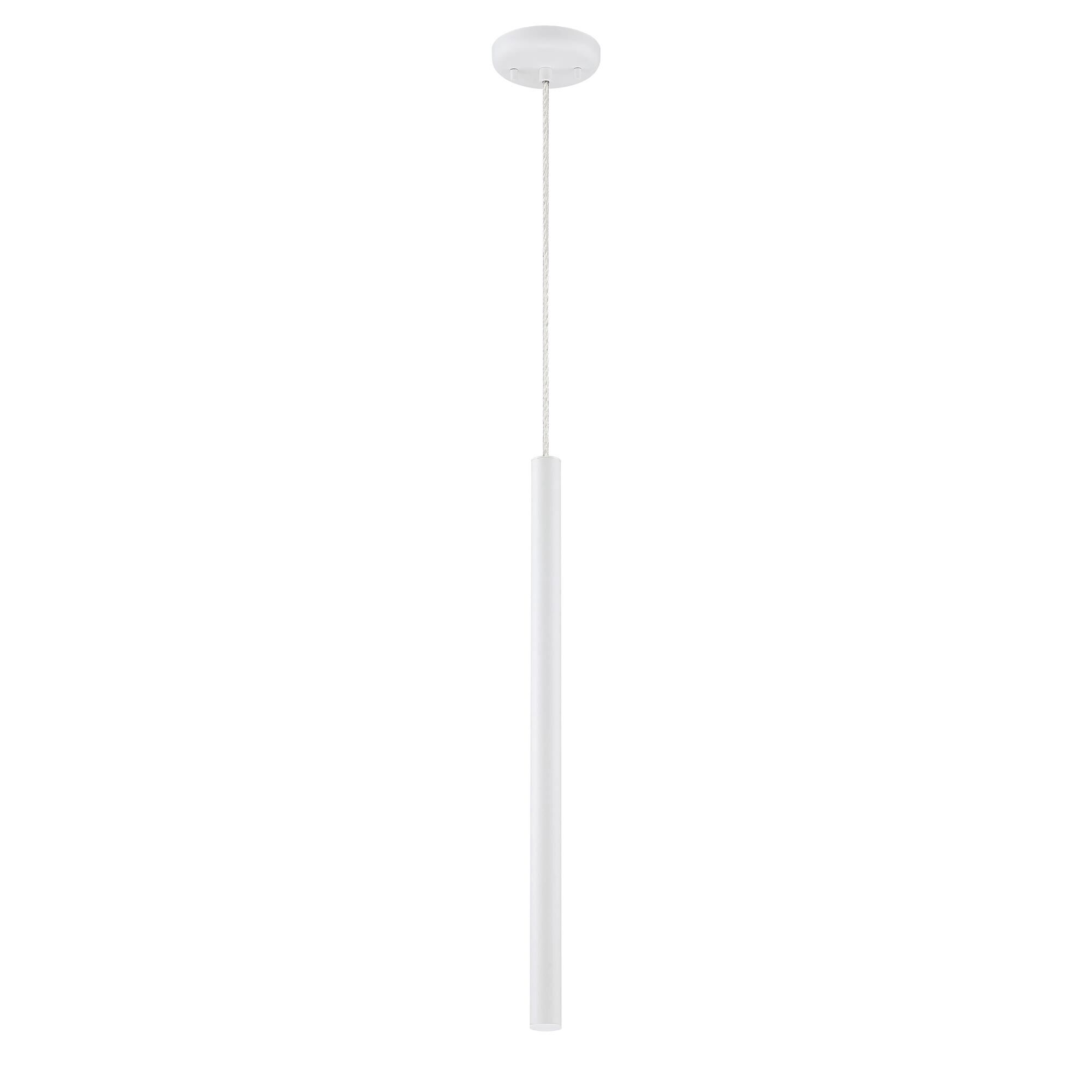 Shown in Matte White finish and Steel glass and Steel shade
