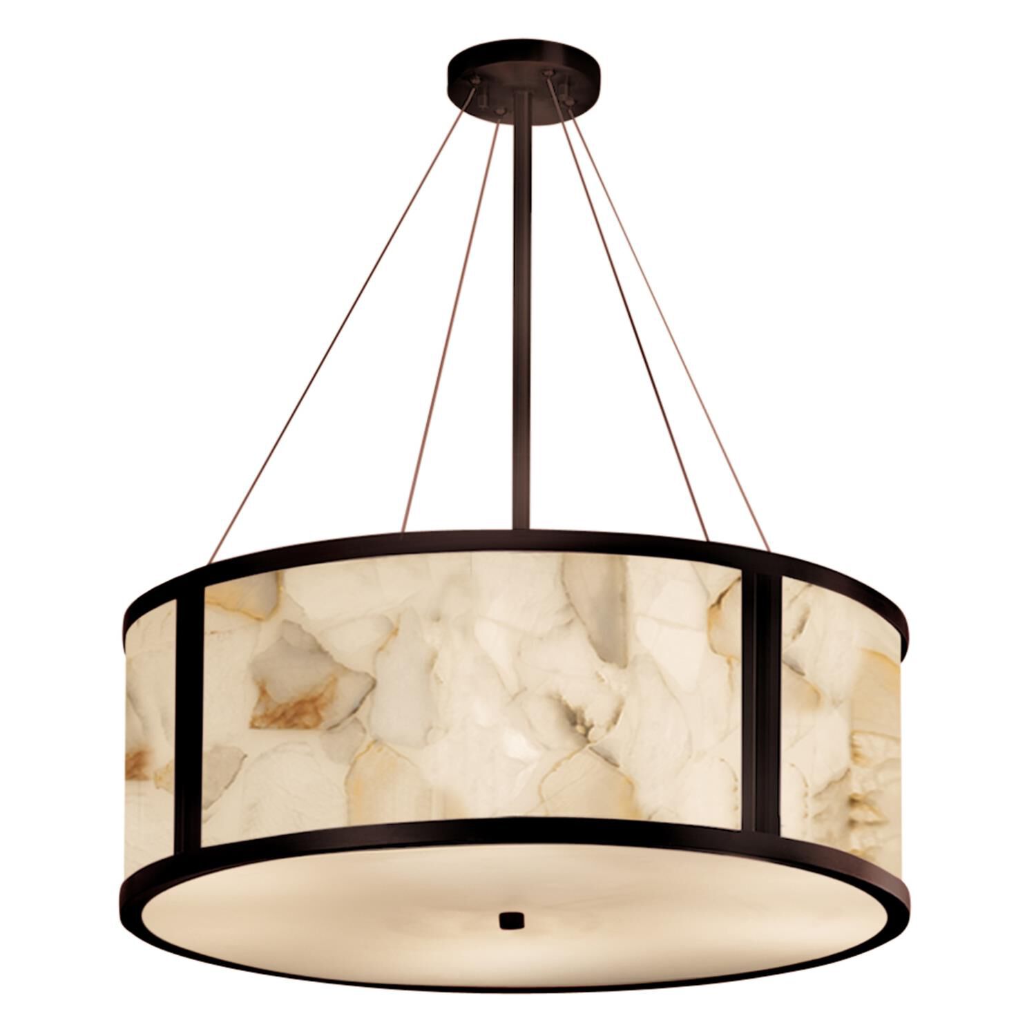 Alabaster Rocks! 36 Inch Large Pendant by Justice Design Group