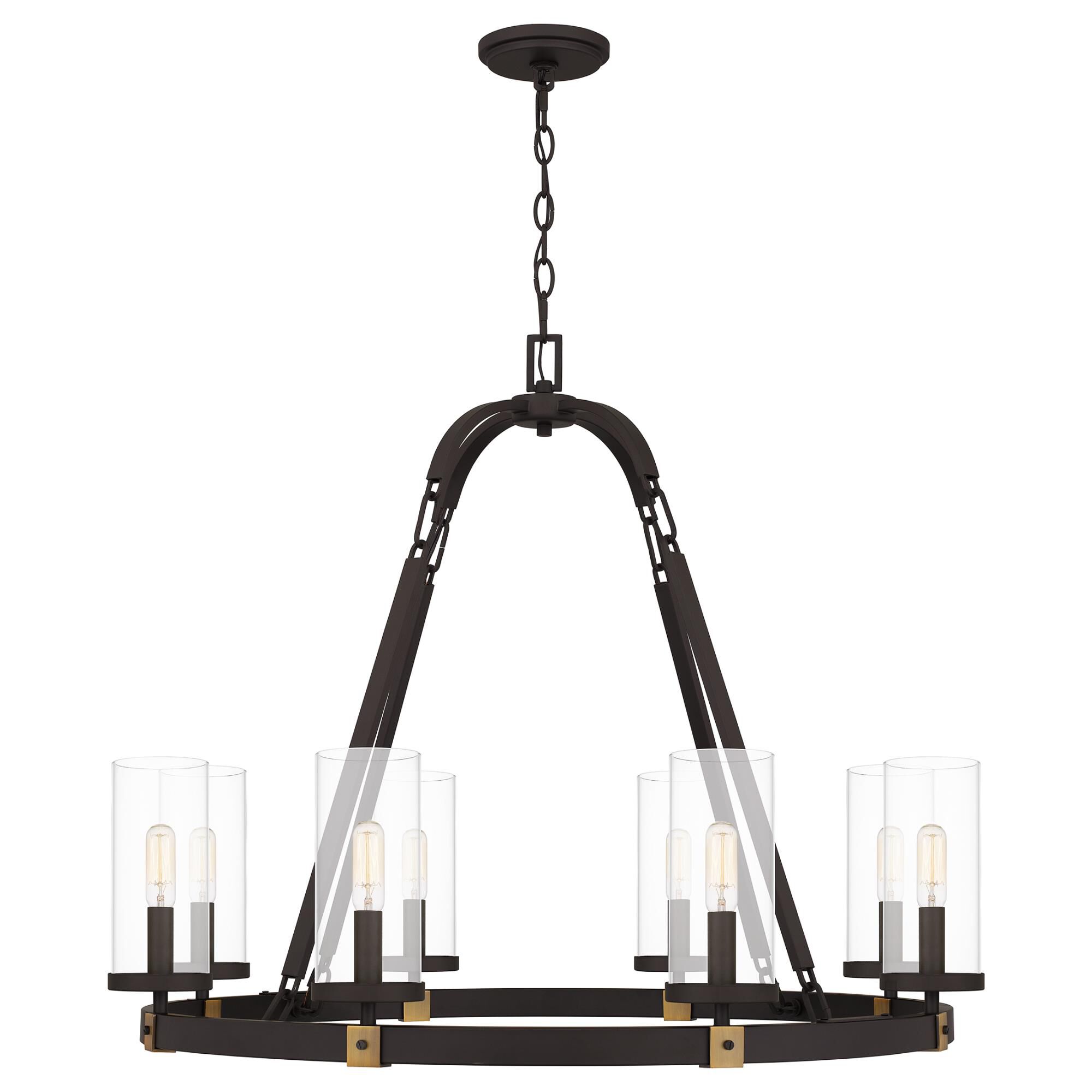 Lisbon 32 Inch 8 Light Chandelier by Quoizel