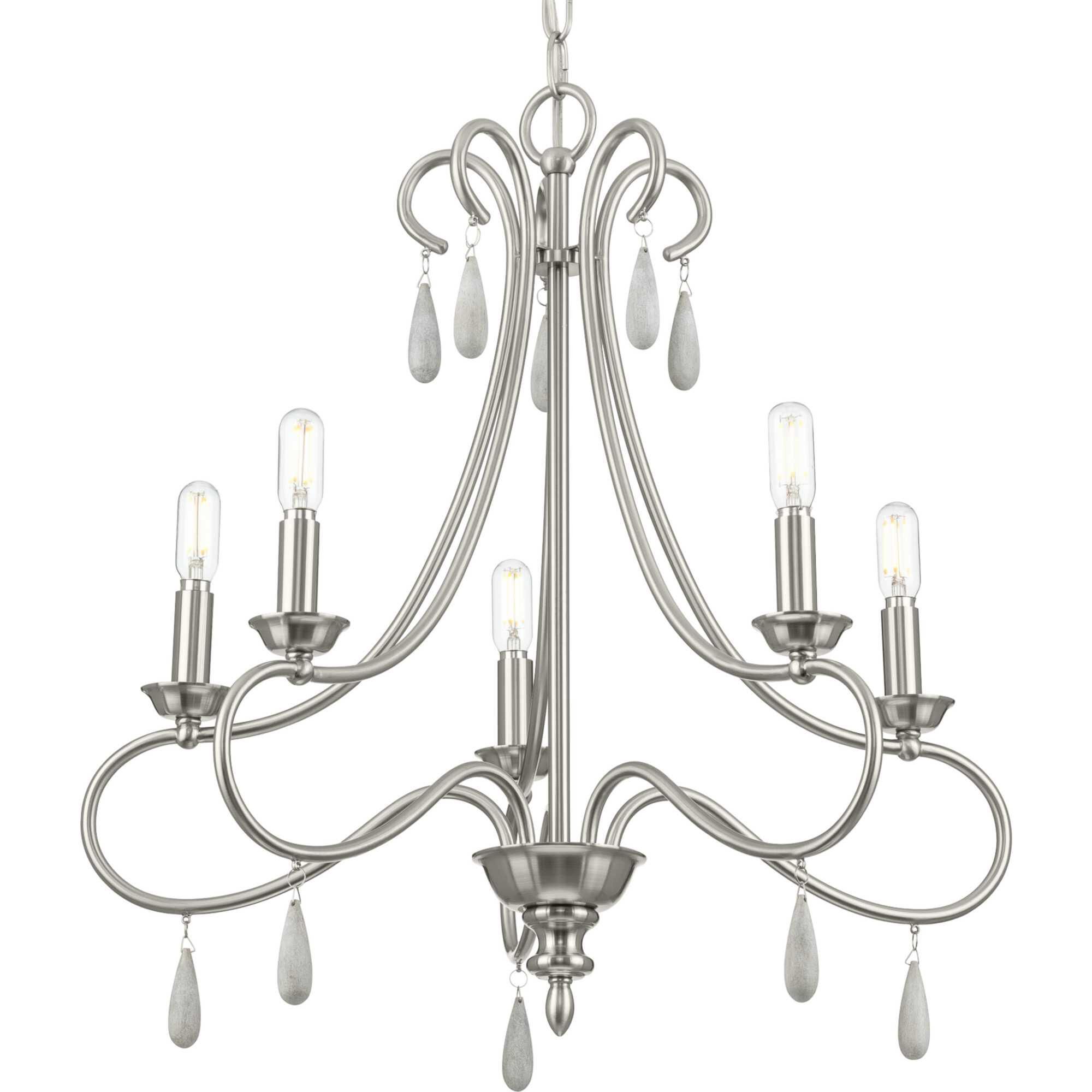 Vinings 22 Inch 5 Light Mini Chandelier by Progress Lighting