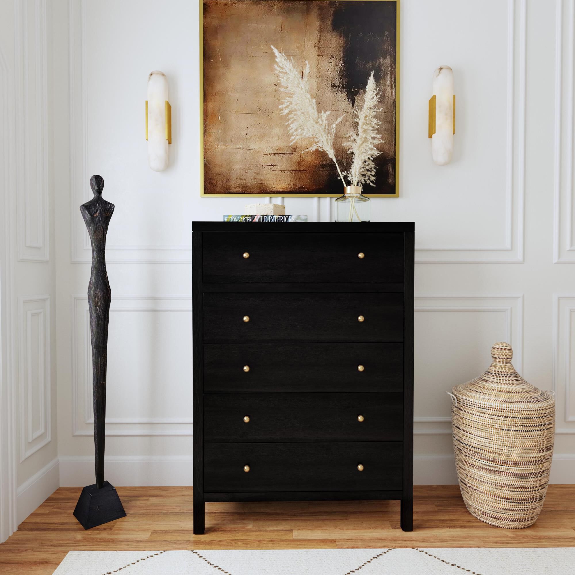 Shown in Antique Coffee finish