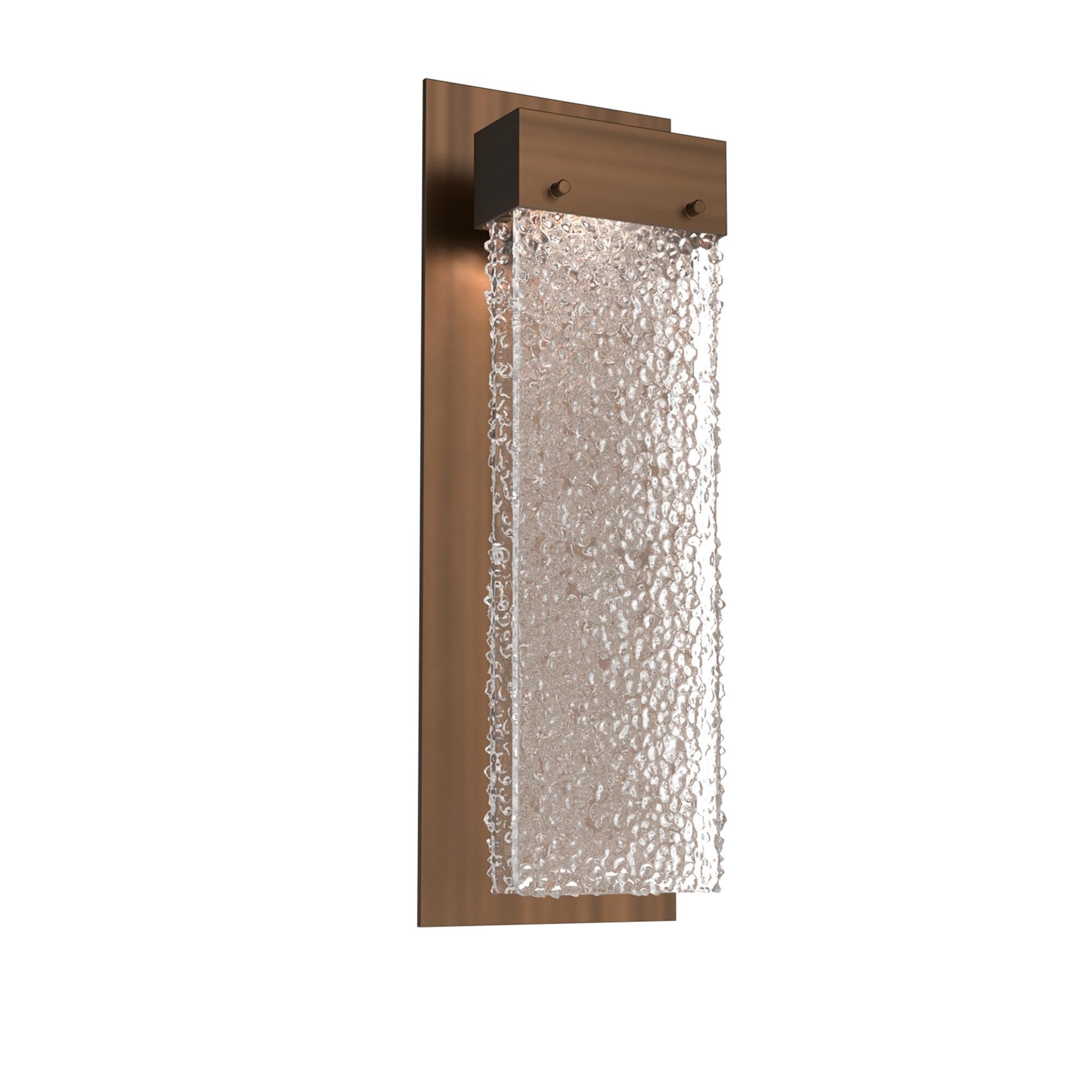 Shown in Burnished Brass finish and Clear Rimelight glass