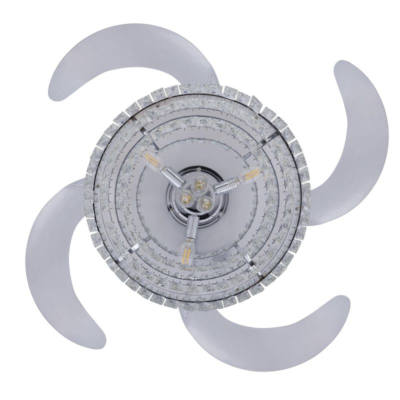 Veil 48 Inch Ceiling Fan with Light Kit by Beacon Lighting