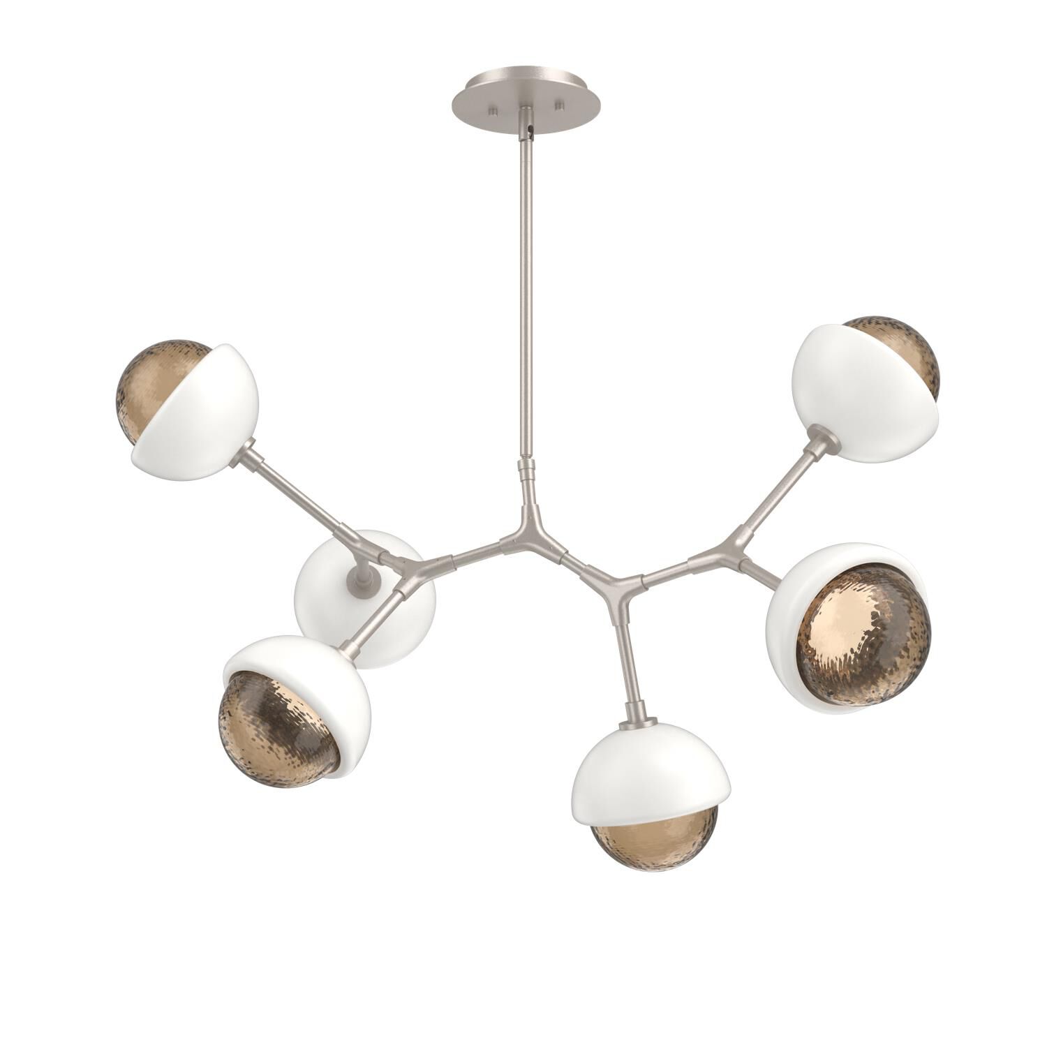 Shown in Beige Silver finish and Bronze glass and Salt White accent