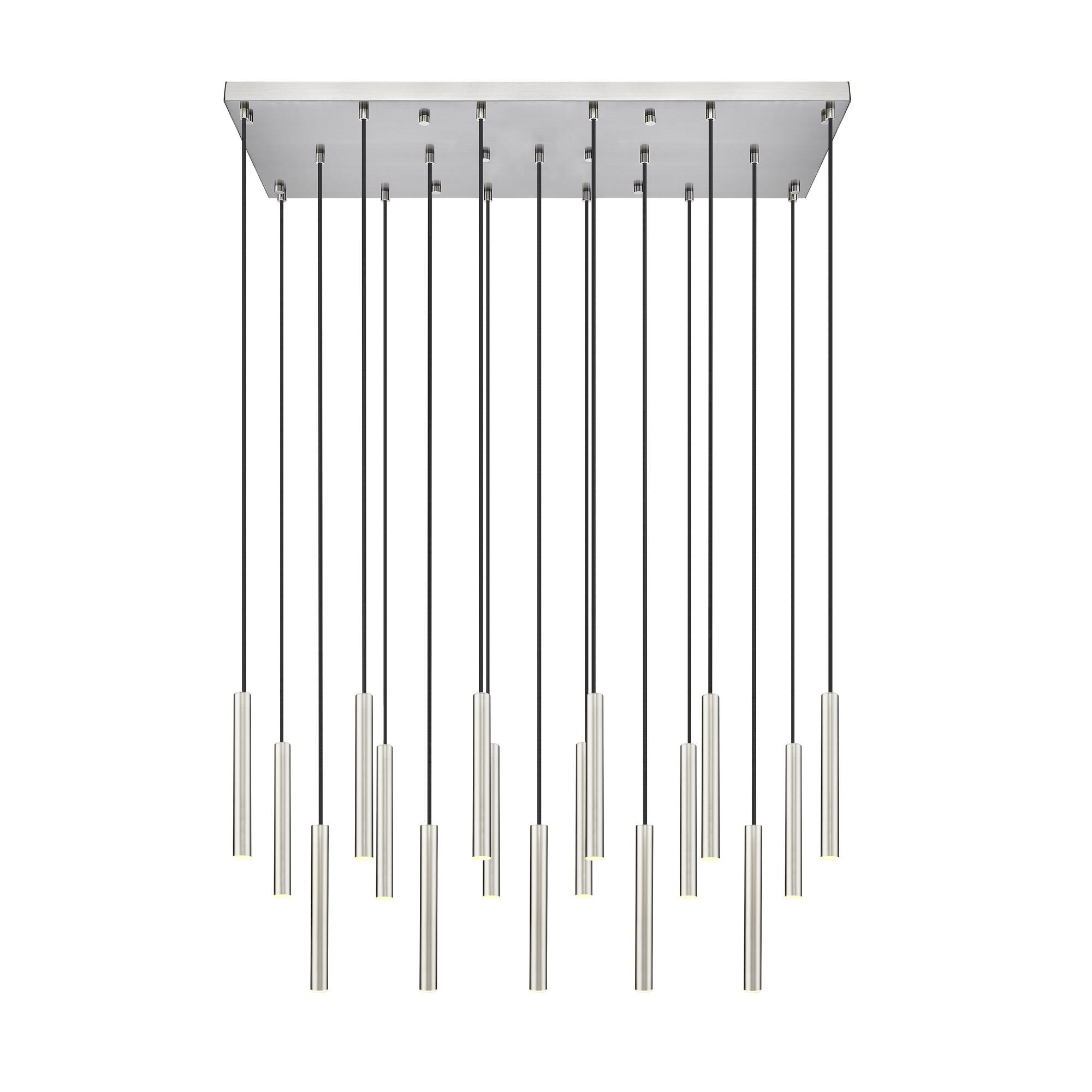 Shown in Brushed Nickel finish and Brushed Nickel glass and Brushed Nickel shade