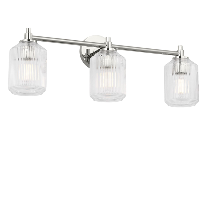 Chapman & Myers Barstow 26 Inch 3 Light Bath Vanity Light by Visual Comfort Studio