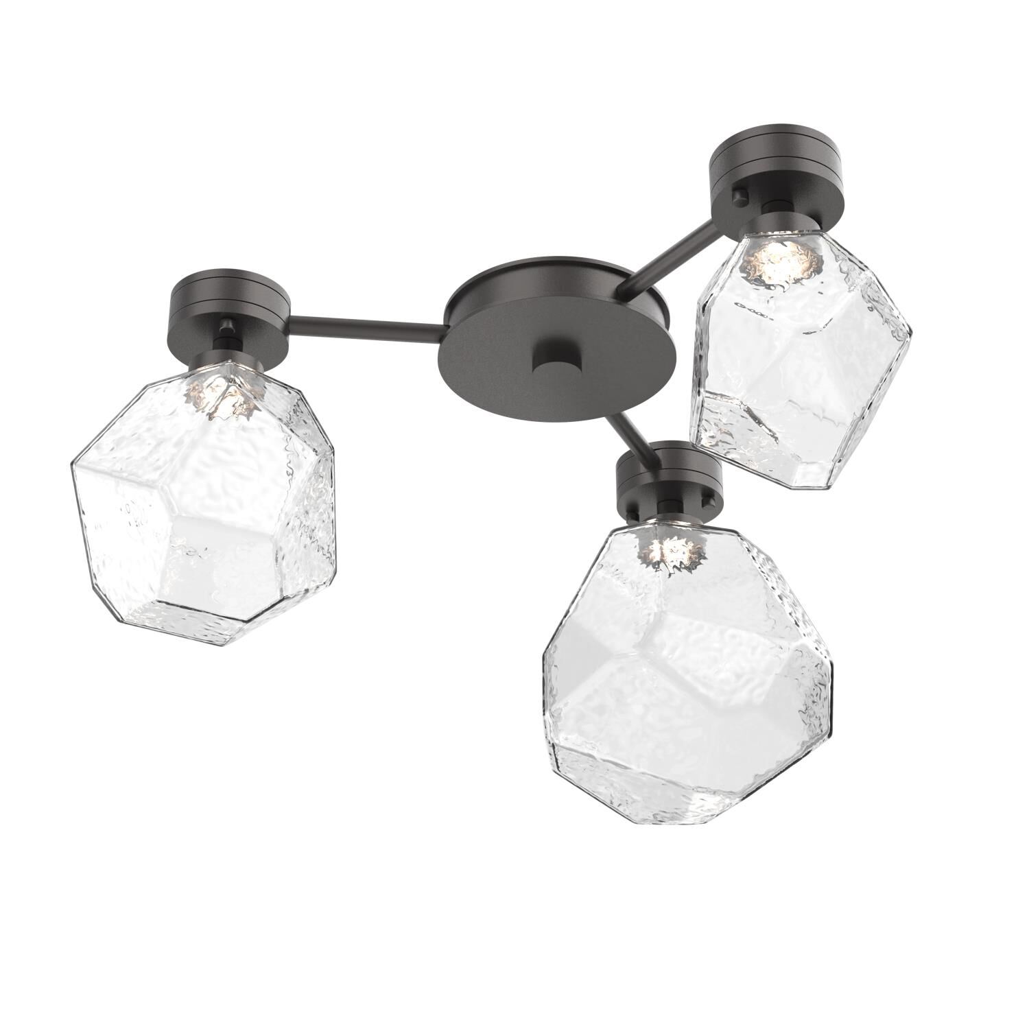 Shown in Graphite finish and Clear glass