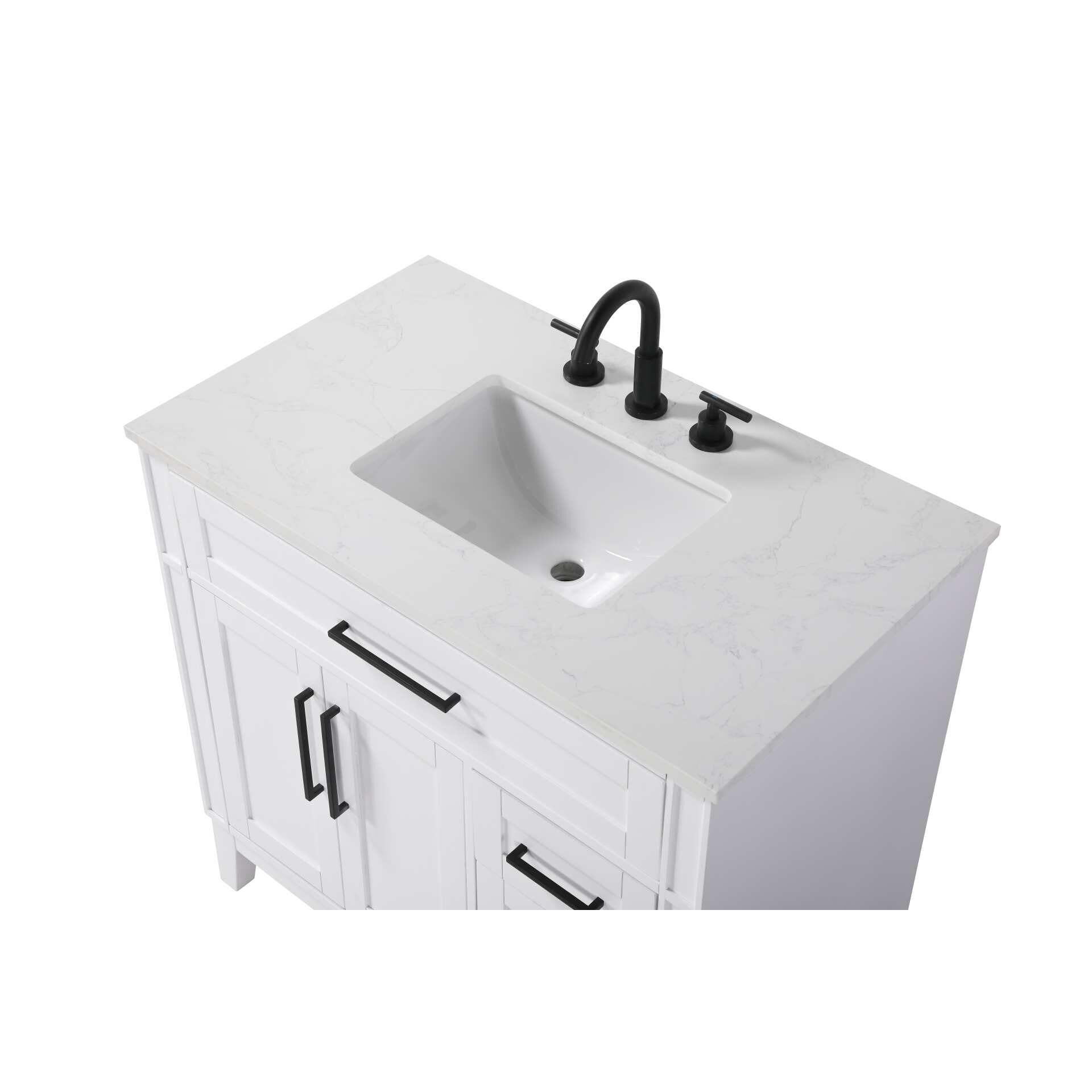 Shown in White finish