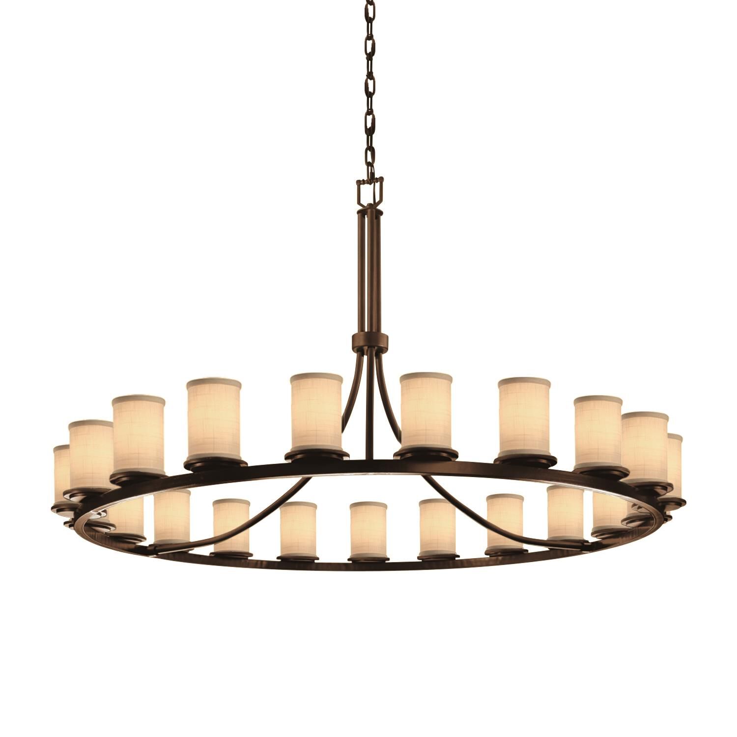 Textile Chandelier by Justice Design Group
