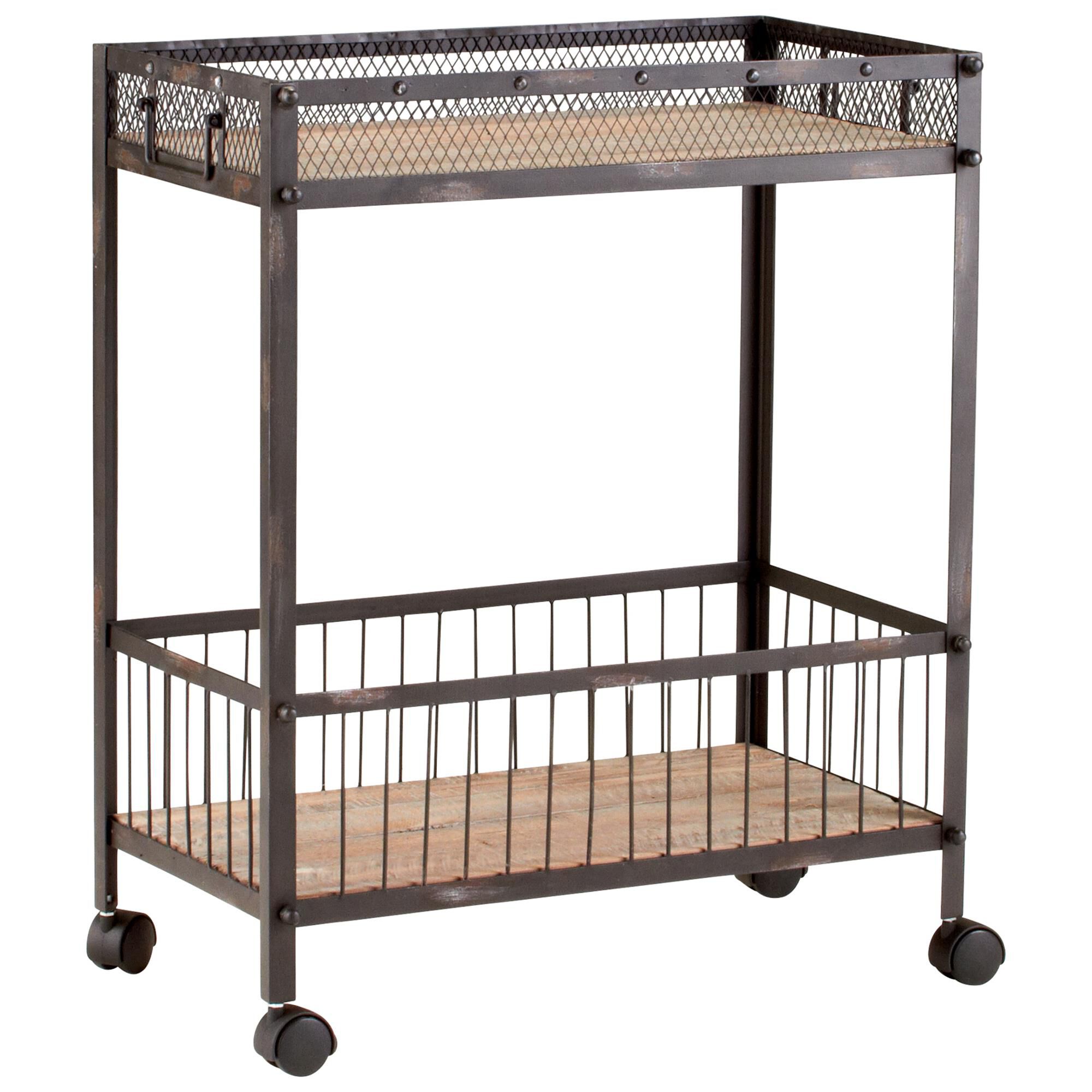 Shown in Raw Iron And Natural Wood finish