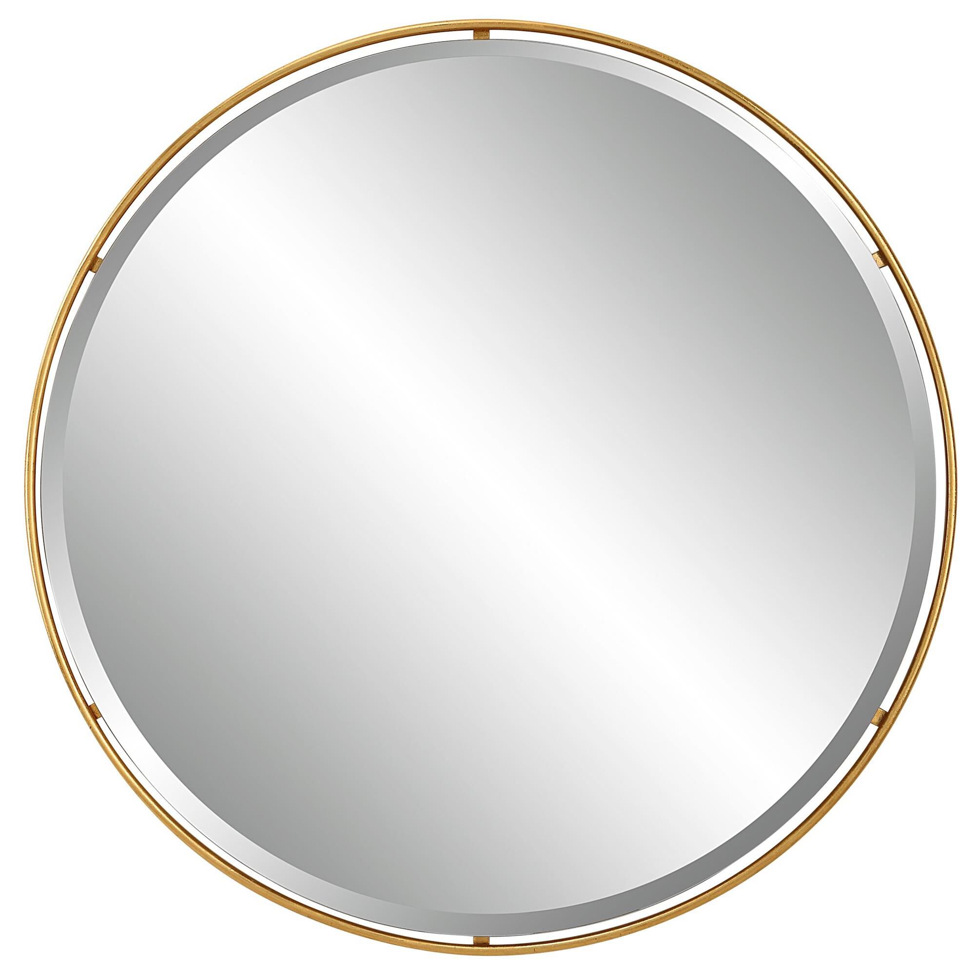 Canillo Round Mirror, Gold Decorative Mirrors by Uttermost