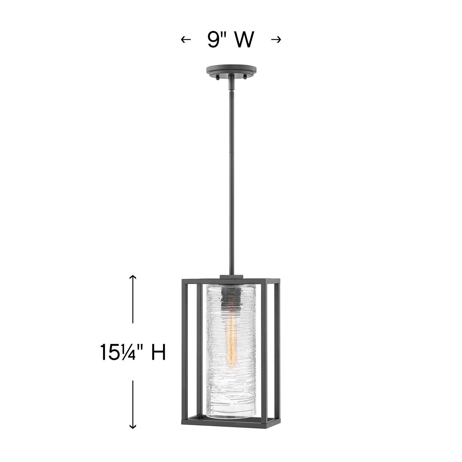 Pax 15 Inch Tall 3 Light Outdoor Hanging Lantern by Hinkley Lighting