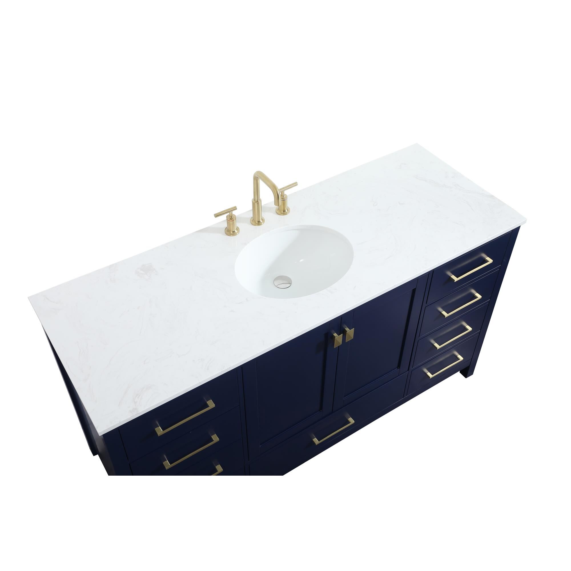 Shown in Blue finish