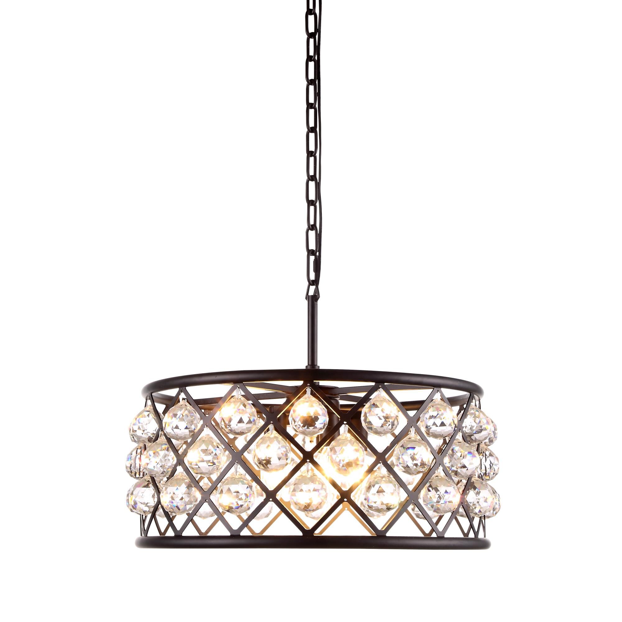 Shown in Matte Black finish and Royal Cut crystal and Clear accent