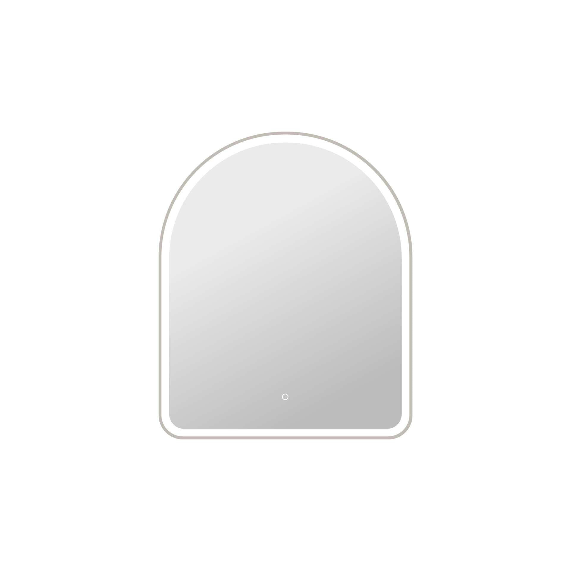 Harmoni 42 Inch Arched LED Lighted Mirror by Elegant Decor