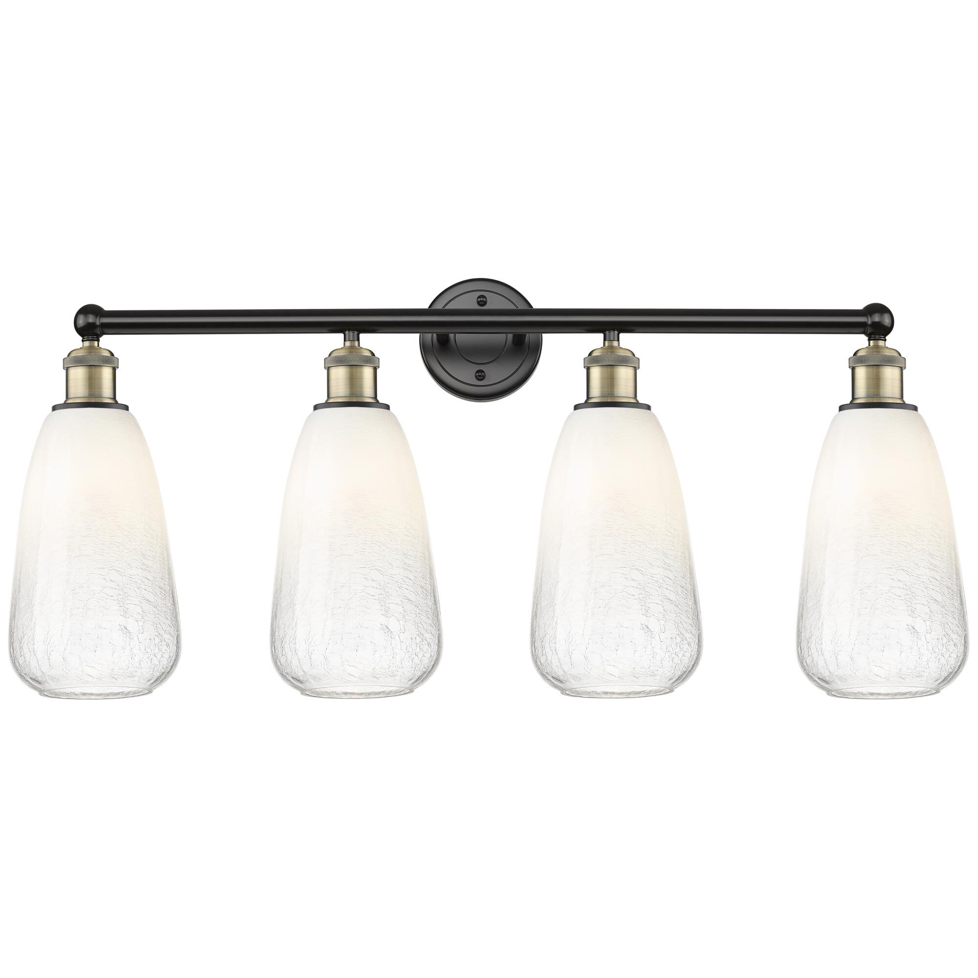 Shown in Black Antique Brass finish and Opal glass