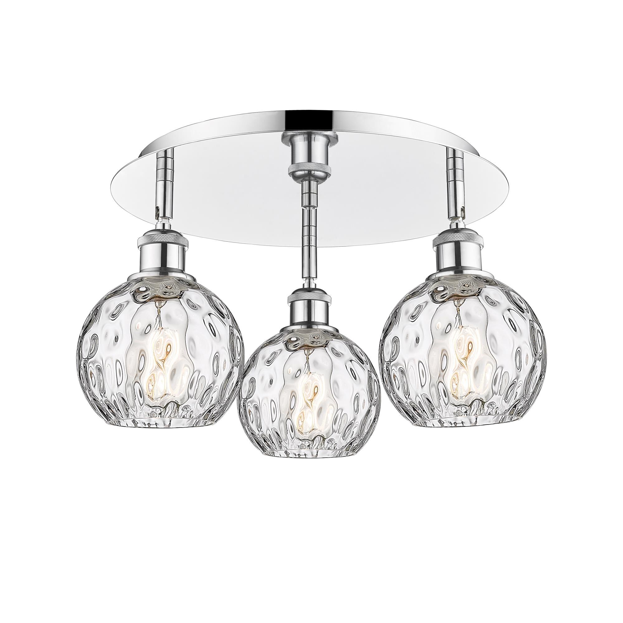 Shown in Polished Chrome finish and Clear Water Glass glass