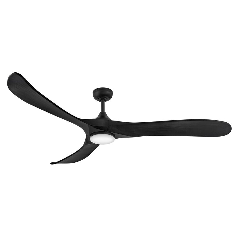 Swell Illuminated 72 Inch Ceiling Fan with Light Kit by Hinkley