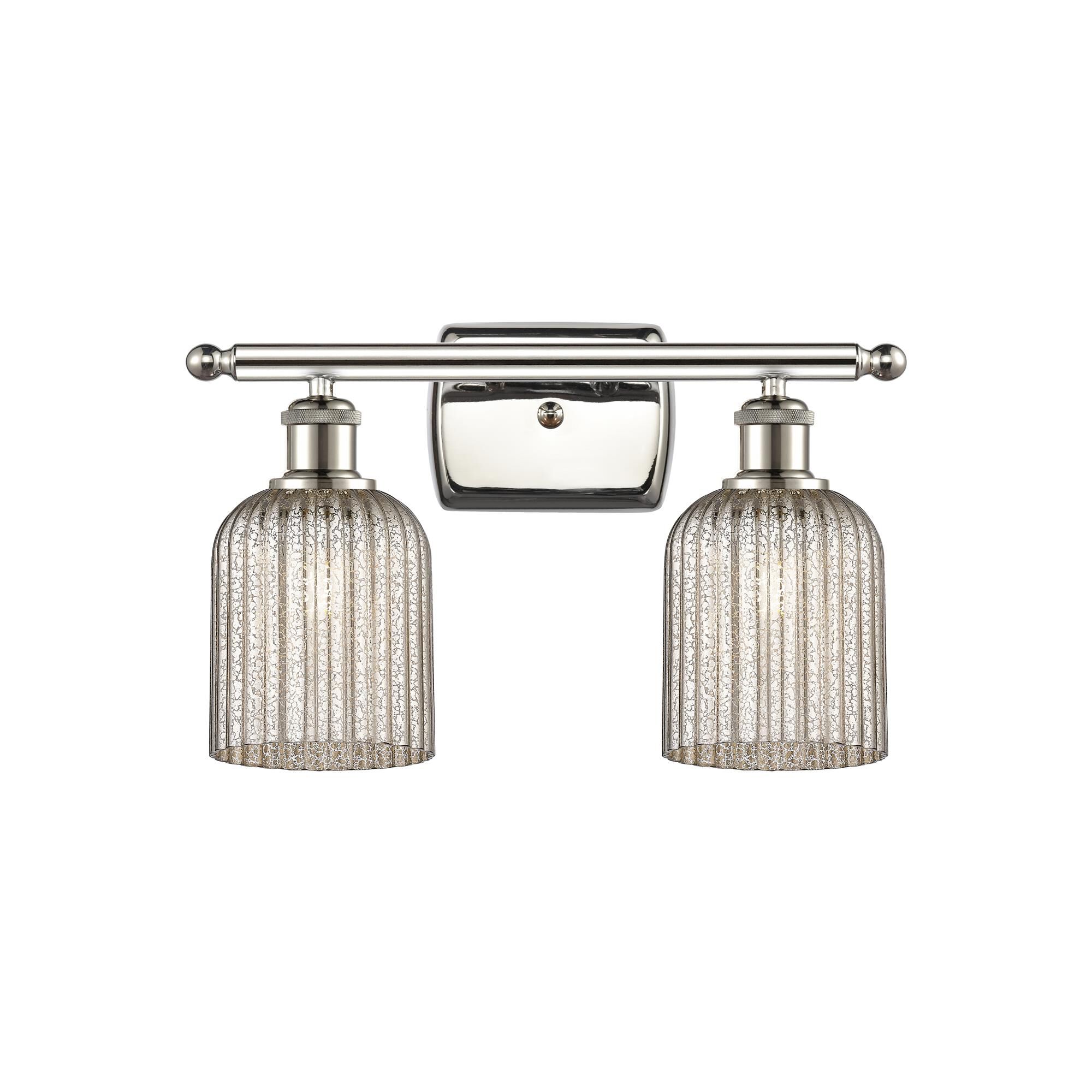 Shown in Polished Nickel finish and Mercury shade