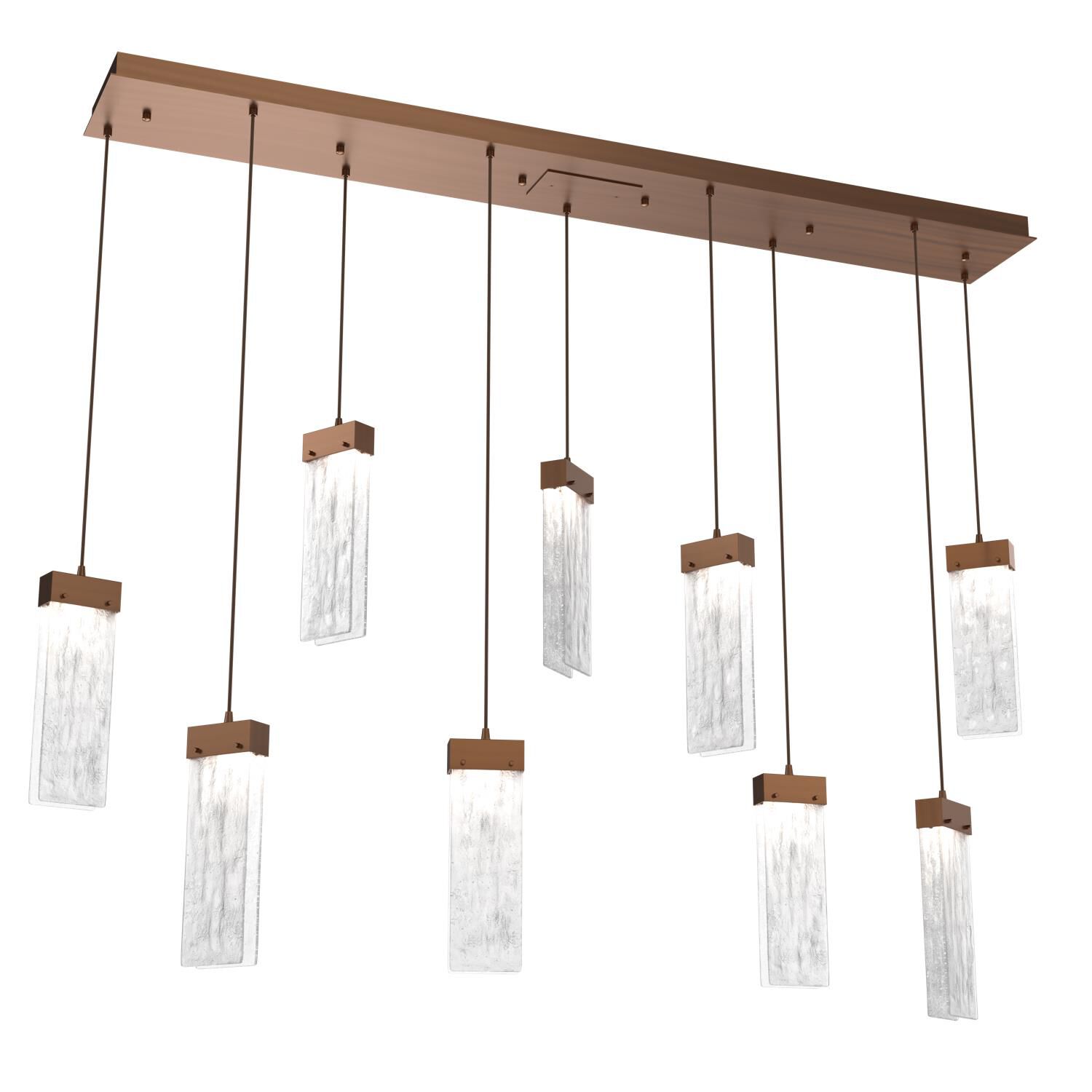 Parallel 64 Inch 9 Light LED Linear Suspension Light by Hammerton Studio