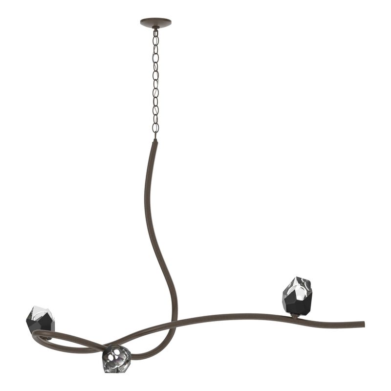 Glacier 22 Inch 3 Light Multi Light Pendant by Hubbardton Forge