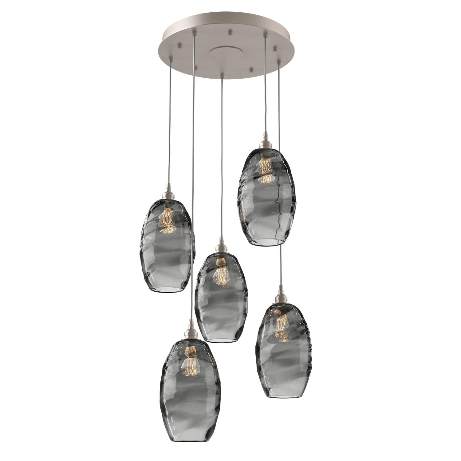 Ellisse 20 Inch 5 Light Multi Light Pendant by Hammerton Studio
