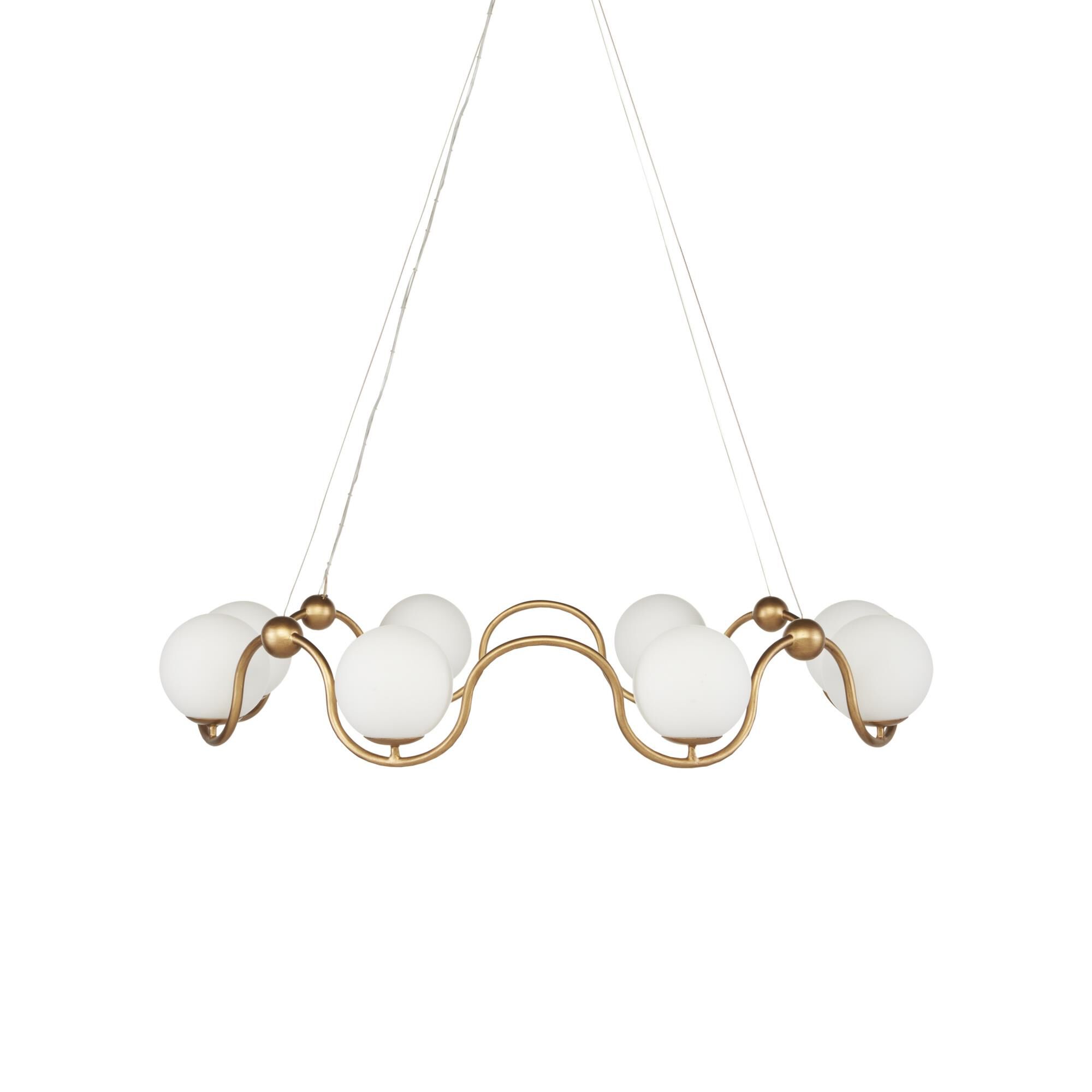 Equilibrium 38 Inch 8 Light Chandelier by Currey and Company